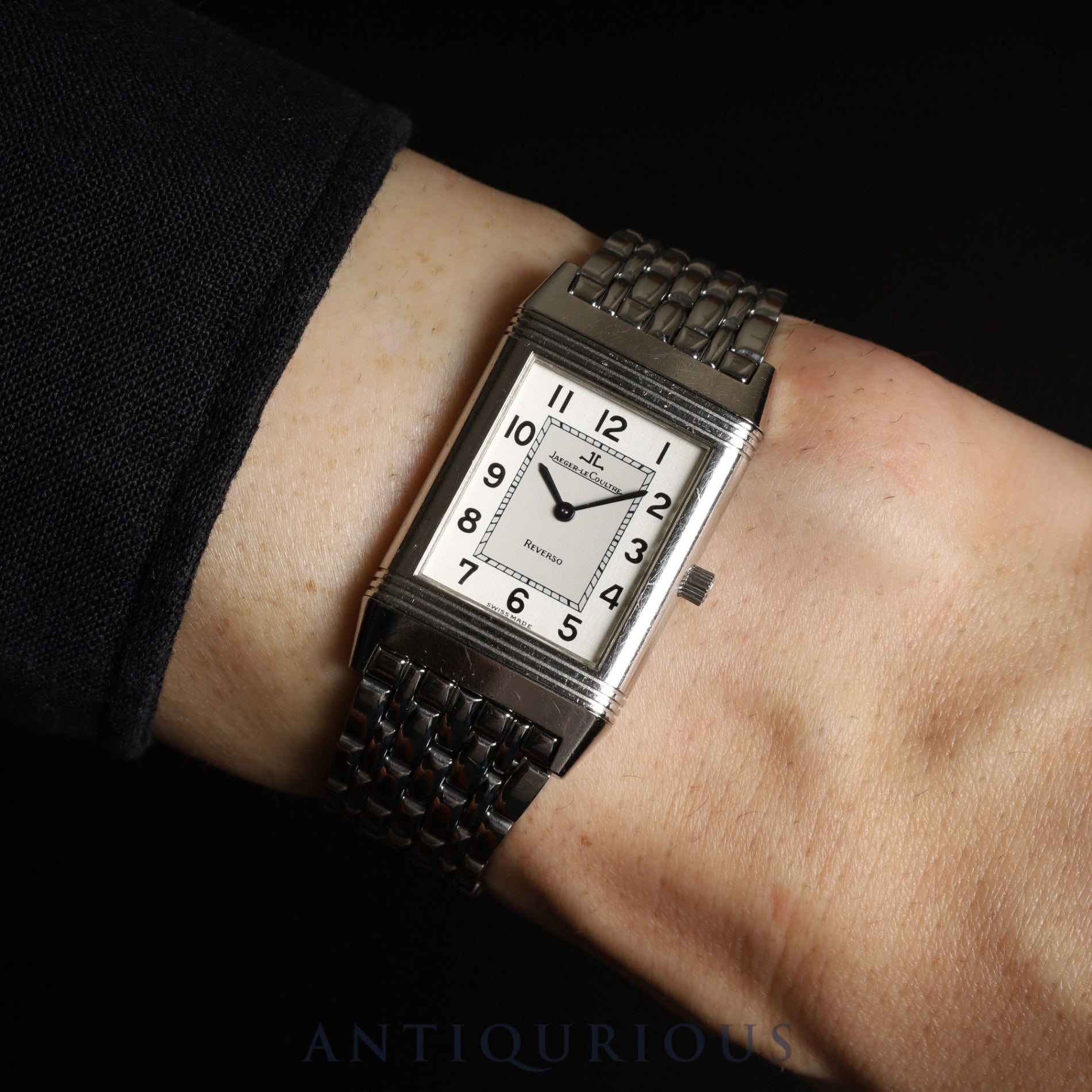 Jaeger-LeCoultre Reverso Classic Q2508120 / 250.8.86 Manual winding Cal.846/1 SS SS Silver dial Box Case Booklet Warranty (1997) Overhauled