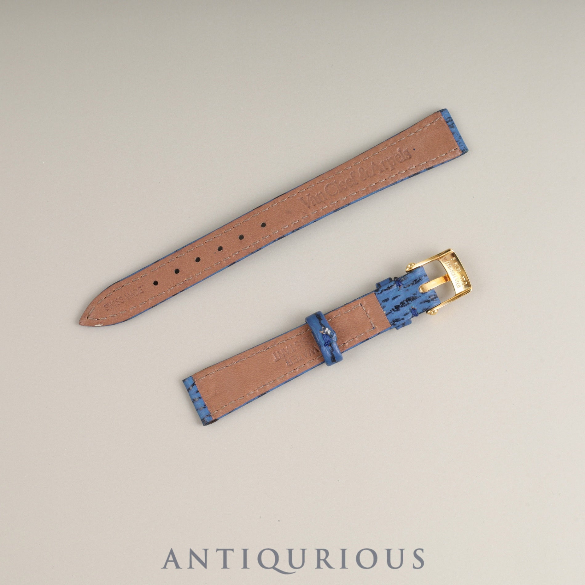 Van Cleef & Arpels La Collection 43637/G14 Quartz Cal.256.041 SS/GP SS/GP White Dial Genuine Leather Strap (Genuine Buckle (GP)) Overhauled