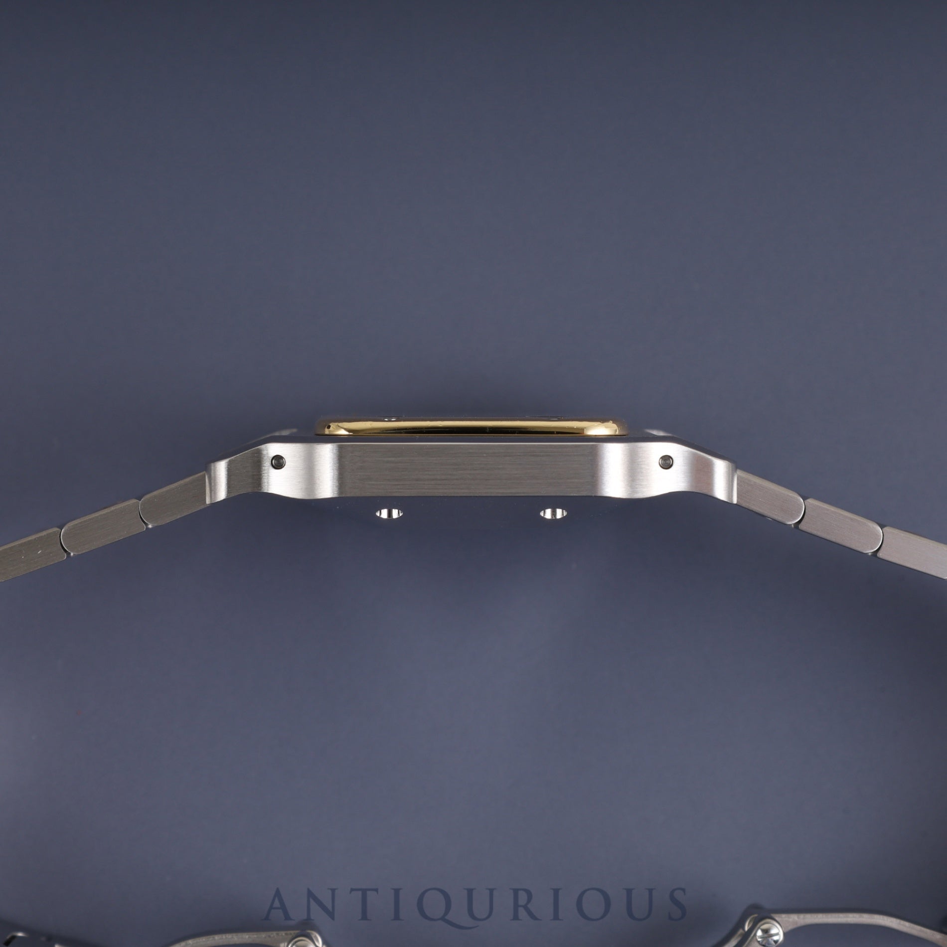 Cartier Santos Galbee LM 1553 Automatic Caliber - Stainless Steel/Yellow Gold with White Dial. Completely serviced at a Cartier boutique. New bracelet replaced.