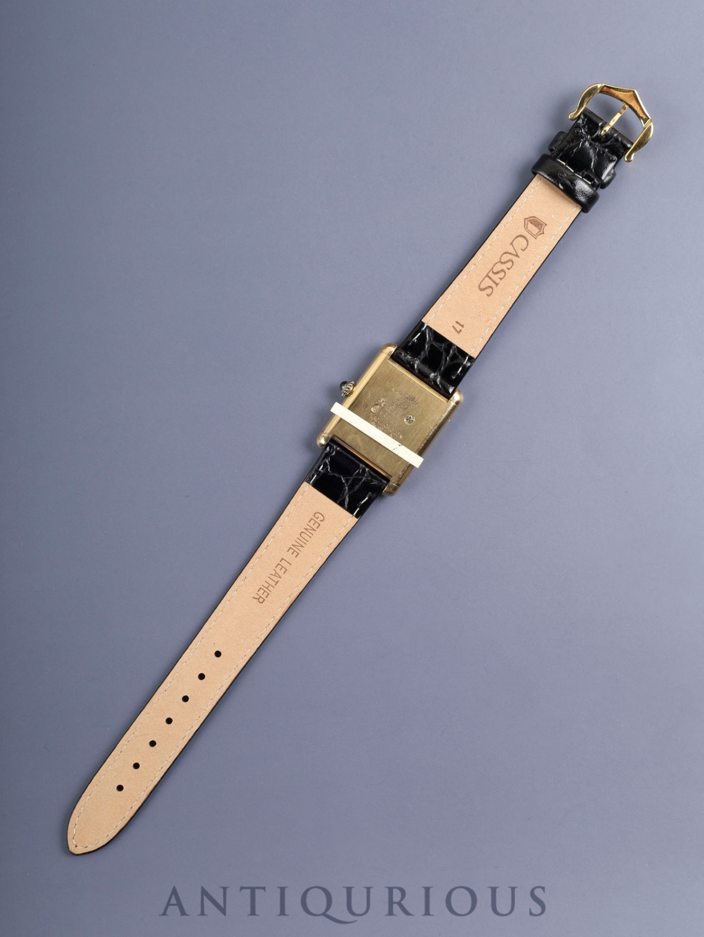 カルティエ マストタンク LM 6 手巻き Cal.78-1 SV925 革 純正ピンバックル(GP)ラピスラズリ文字盤(SWISS表記)オーバーホール済み