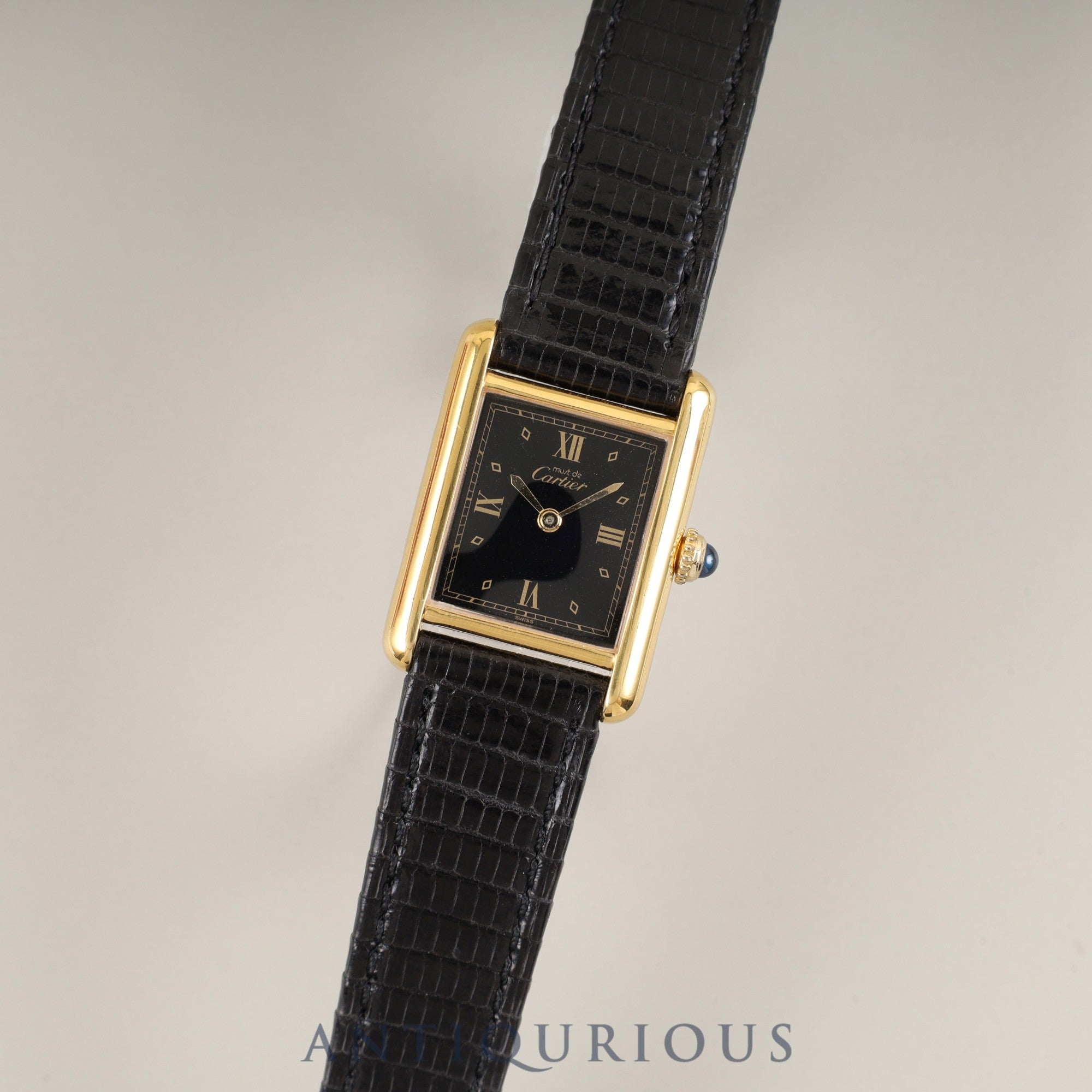 カルティエ マストタンク SM 5057001 クォーツ Cal.057 SV925 革 純正  