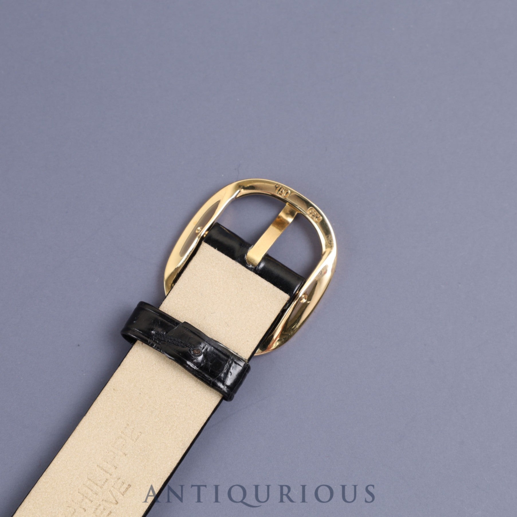 パテック・フィリップ ゴールデンエリプス 3848J-062 手巻き Cal.215 750YG 純正革ベルト 純正尾錠(750)ダイヤ12Pブルー文字盤 箱 アーカイブ(1991年)