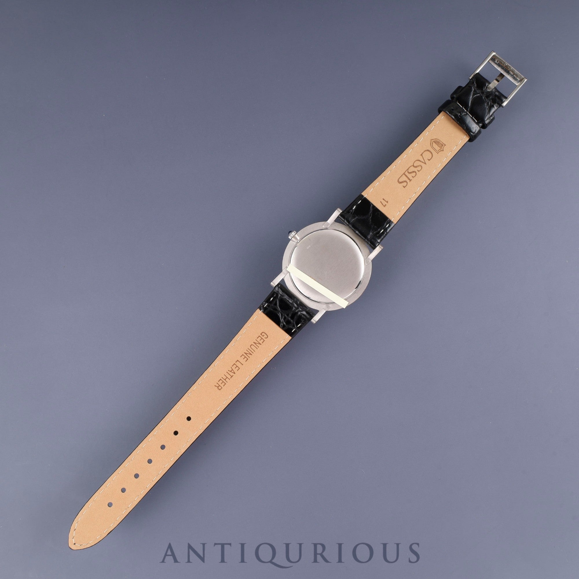 Piaget Round 903 Manual Winding Cal.9P1 750 Leather Genuine Buckle (750) White Roman Dial Genuine Strap Overhauled