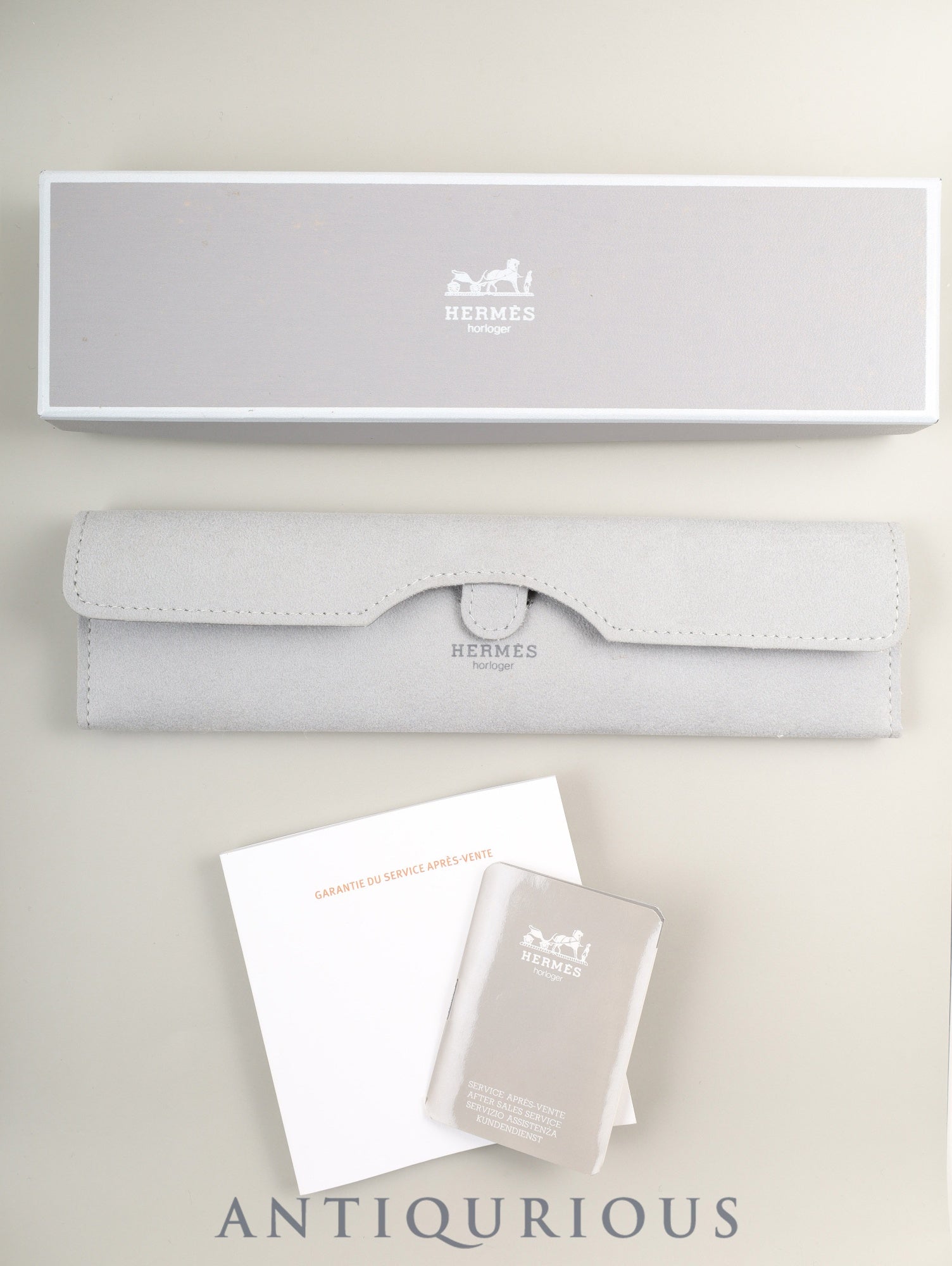 エルメス ケリーウォッチ KE1.210 クォーツ GP 純正革ベルト(D刻印:2019年) 純正尾錠(GP)シャンパン文字盤 箱 ケース 冊子 保証書(2022年) オーバーホール済み