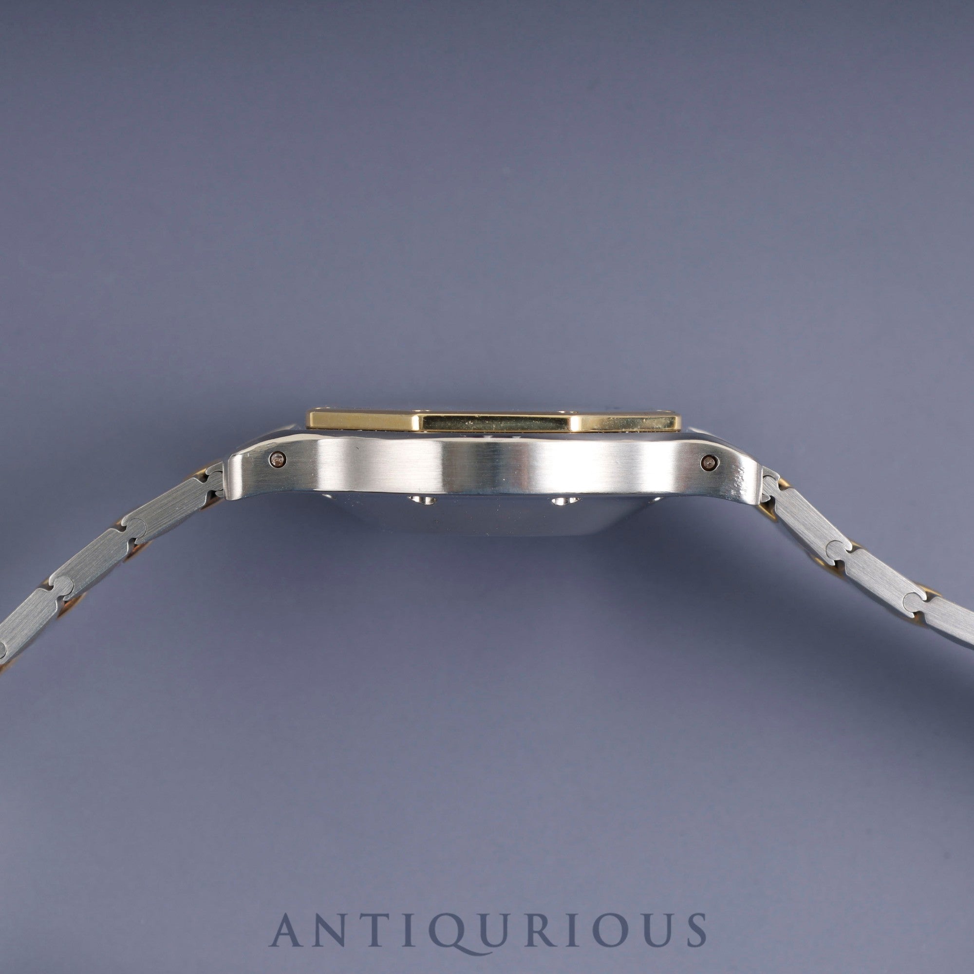 Cartier Santos Octagon LM 2966 Automatic Cal. 077 Stainless Steel/Yellow Gold White Roman Dial Overhauled