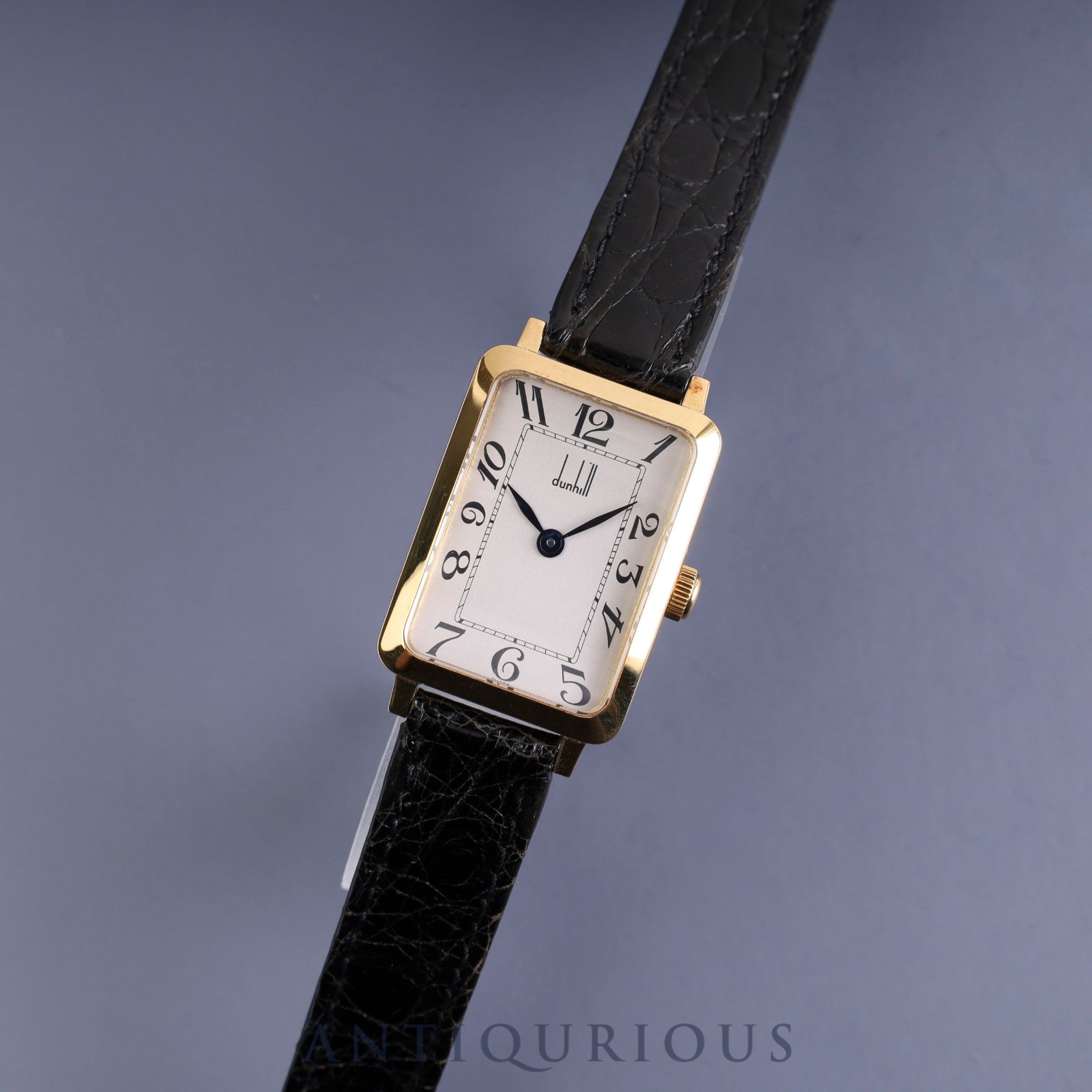 Dunhill Centenary Manual Winding Cal.2512-1 YG Leather Silver Dial Box Booklet
