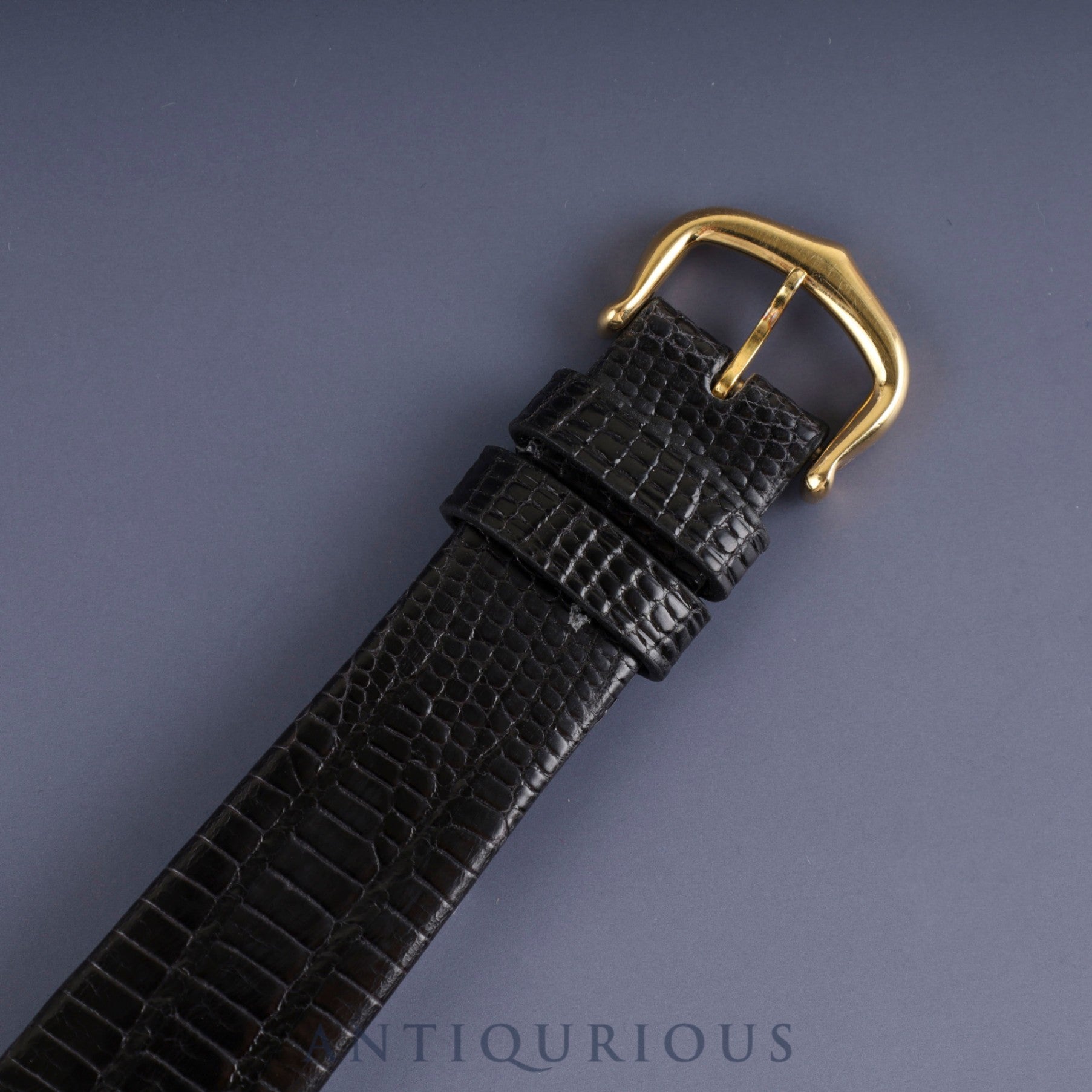 Cartier Must Tank LM Manual winding Cal.78-1 SV925 Leather Genuine buckle (GP) Onyx dial Overhauled