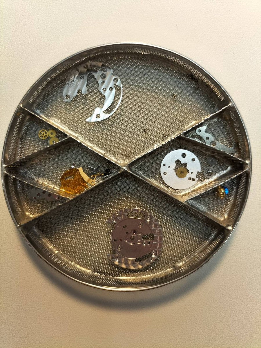 カルティエ マストタンク LM 590005 クォーツ Cal.90 SV925 革 純正ピンバックル(GP)アイボリーローマン文字盤(SWISS表記) オーバーホール済み