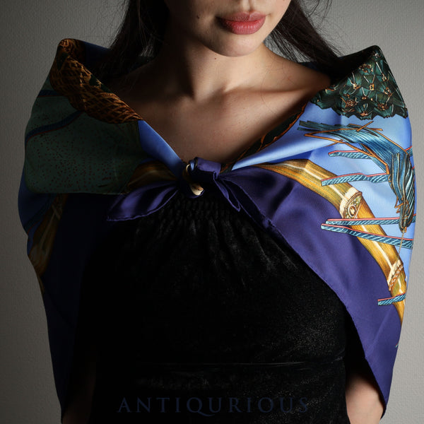 エルメス スカーフ カレ90 トルコの馬 SILK100%