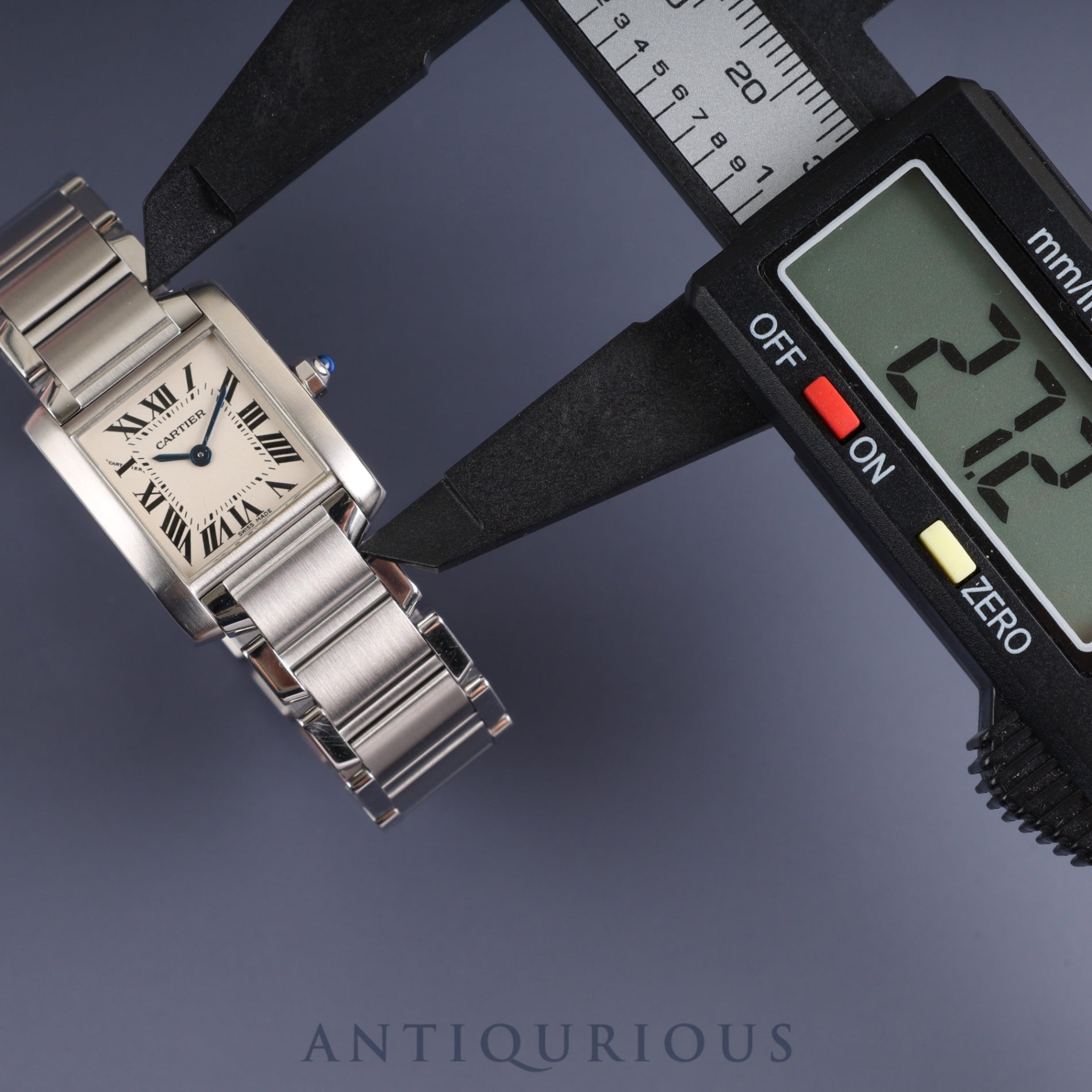 Cartier Tank Francaise SM W51008Q3 Quartz Cal.057 SS SS White Roman Dial Box Booklet Warranty (2006) Overhauled