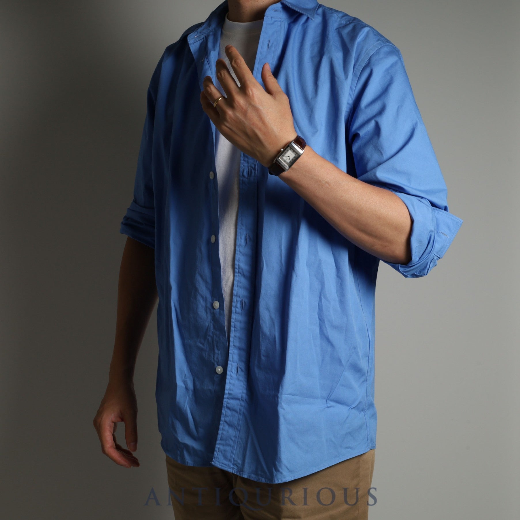 ジャガー・ルクルト レベルソクラシック 250.8.08 クォーツ Cal.608 SS 革 純正尾錠(SS)シルバー文字盤 ※裏彫りあり