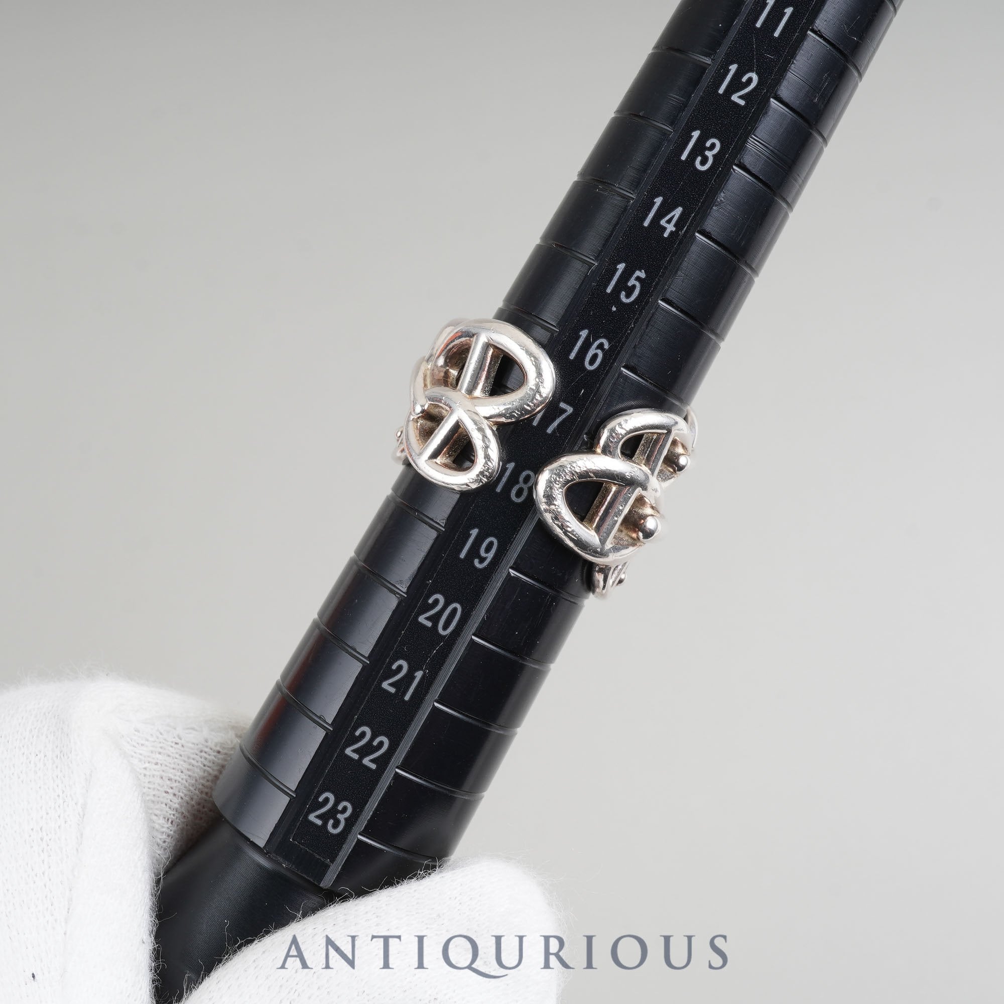 Hermes Ring Chaine d'Ancre Anchaine GM SV925 58 Size 17.5 with box