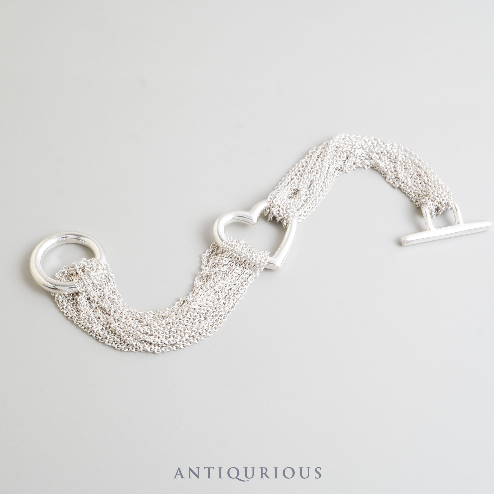 ティファニー ブレスレット オープンハート トグル