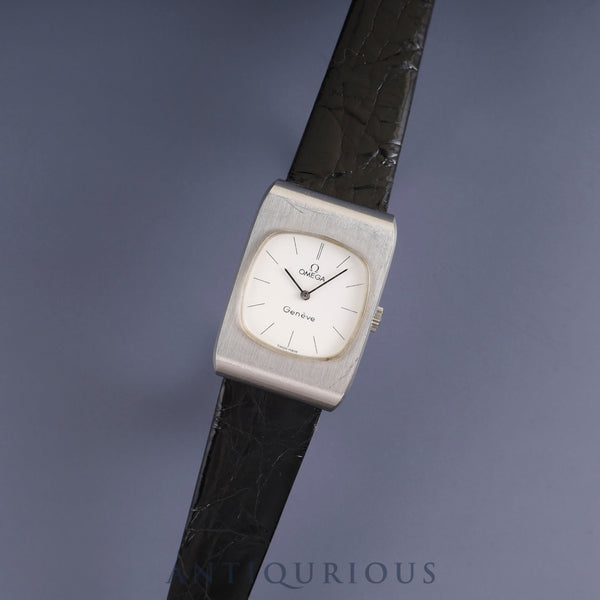 オメガ ジュネーブ 511.0470 手巻き Cal.625  SS 革 社外尾錠(SS) ホワイト文字盤 オーバーホール済み