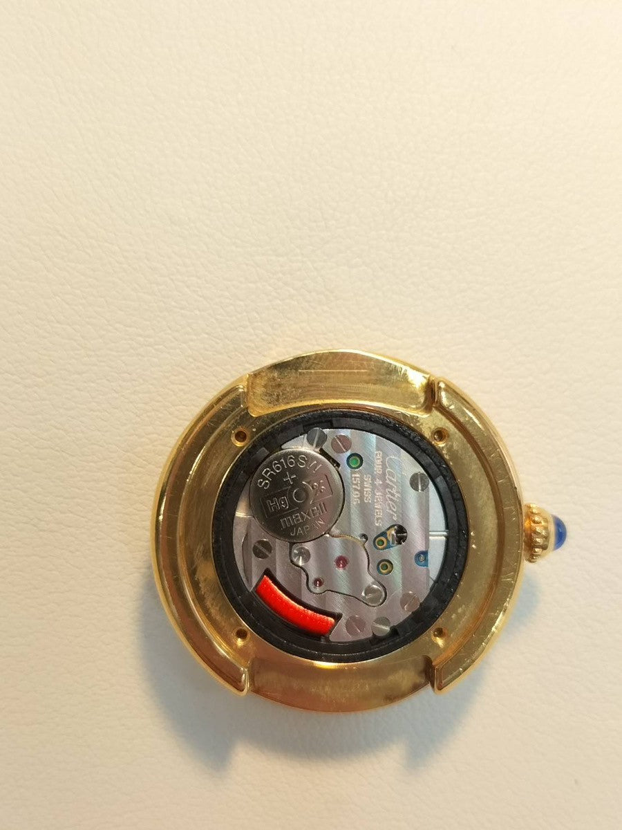 カルティエ マストトリニティ 2735 クォーツ Cal.157.06 SV925 純正革ベルト 純正Dバックル(GP) シルバーローマン文字盤 オーバーホール済み