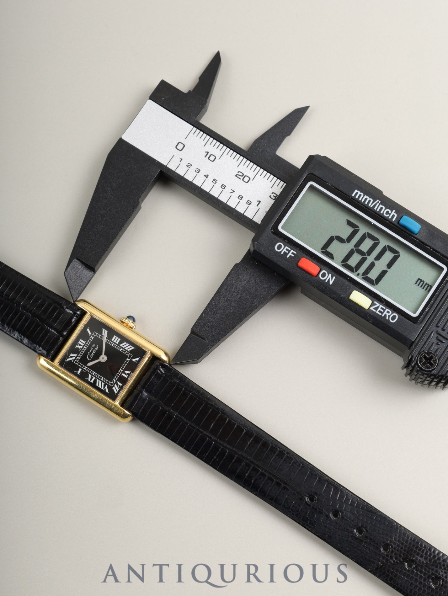 カルティエ マストタンク SM 手巻き SV925 Cal.2512-1 革 純正尾錠(GP) ブラックローマン文字盤(SWISS表記)箱 純正革ベルト オーバーホール済み 新品仕上げ済み