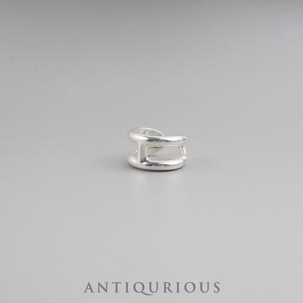 Hermès Osmos PM Ring, SV925, #58, Approx. Size 17.5, Box, 24 Years Engraved