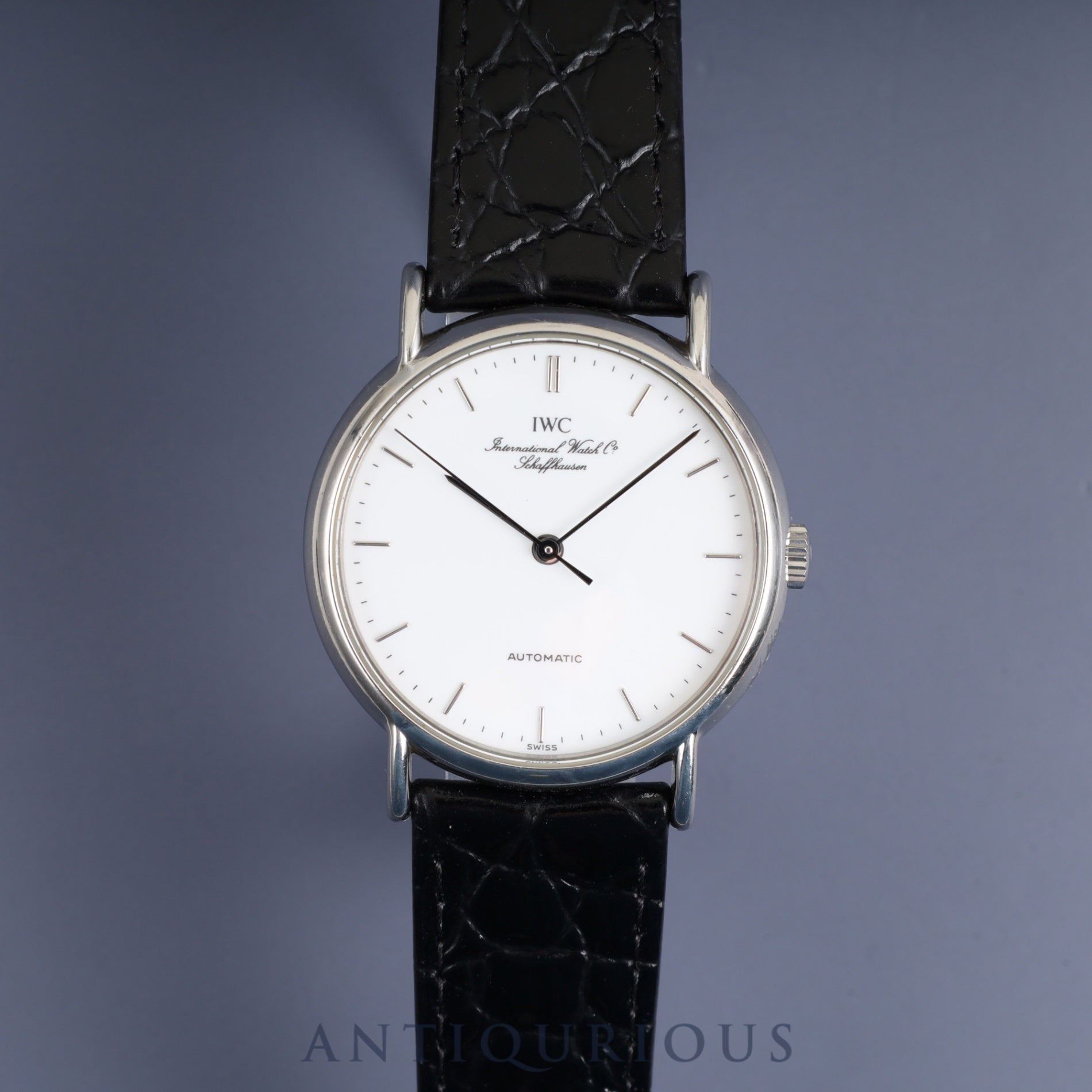 IWC Portofino IW351403 Automatic Caliber - Stainless Steel Leather Strap with Genuine Stainless Steel Buckle, White Dial, Overhauled