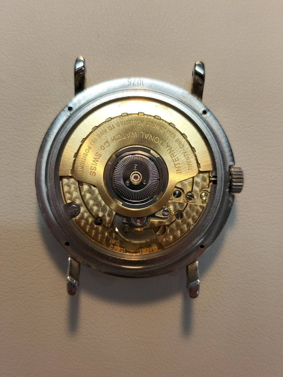 IWC Portofino IW351320 Automatic Cal.37521 SS Leather Genuine Buckle (SS) White Dial Warranty (2000) Overhauled IWC