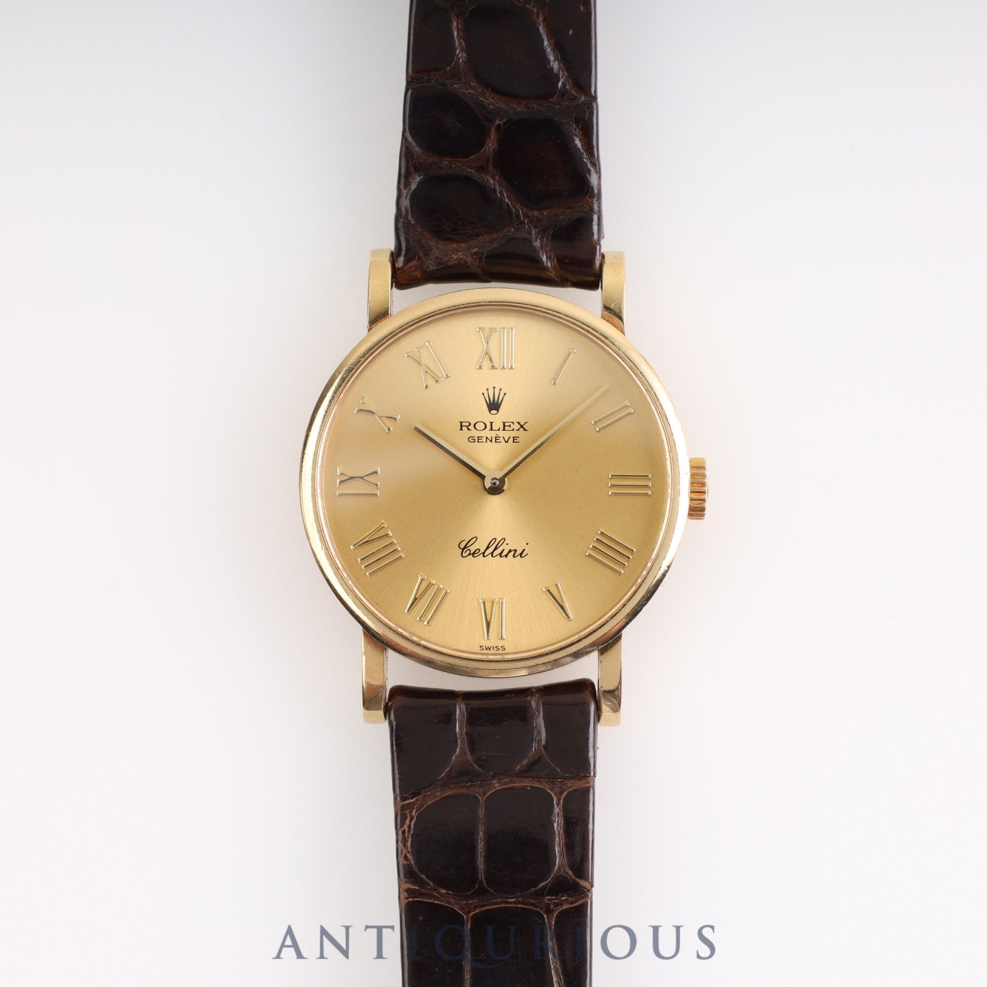 ロレックス チェリーニ 5109 手巻き YGケース 純正尾錠 ゴールド文字盤 W番(1994年~1995年)箱 保証書