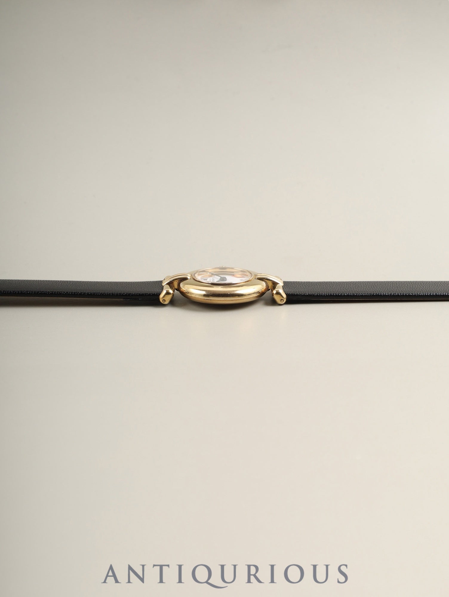 Cartier Must Colisée 1902 Quartz Cal.90 SV925 Leather Original Pin Buckle (GP) Side Trinity Dial (SWISS marking) Overhauled