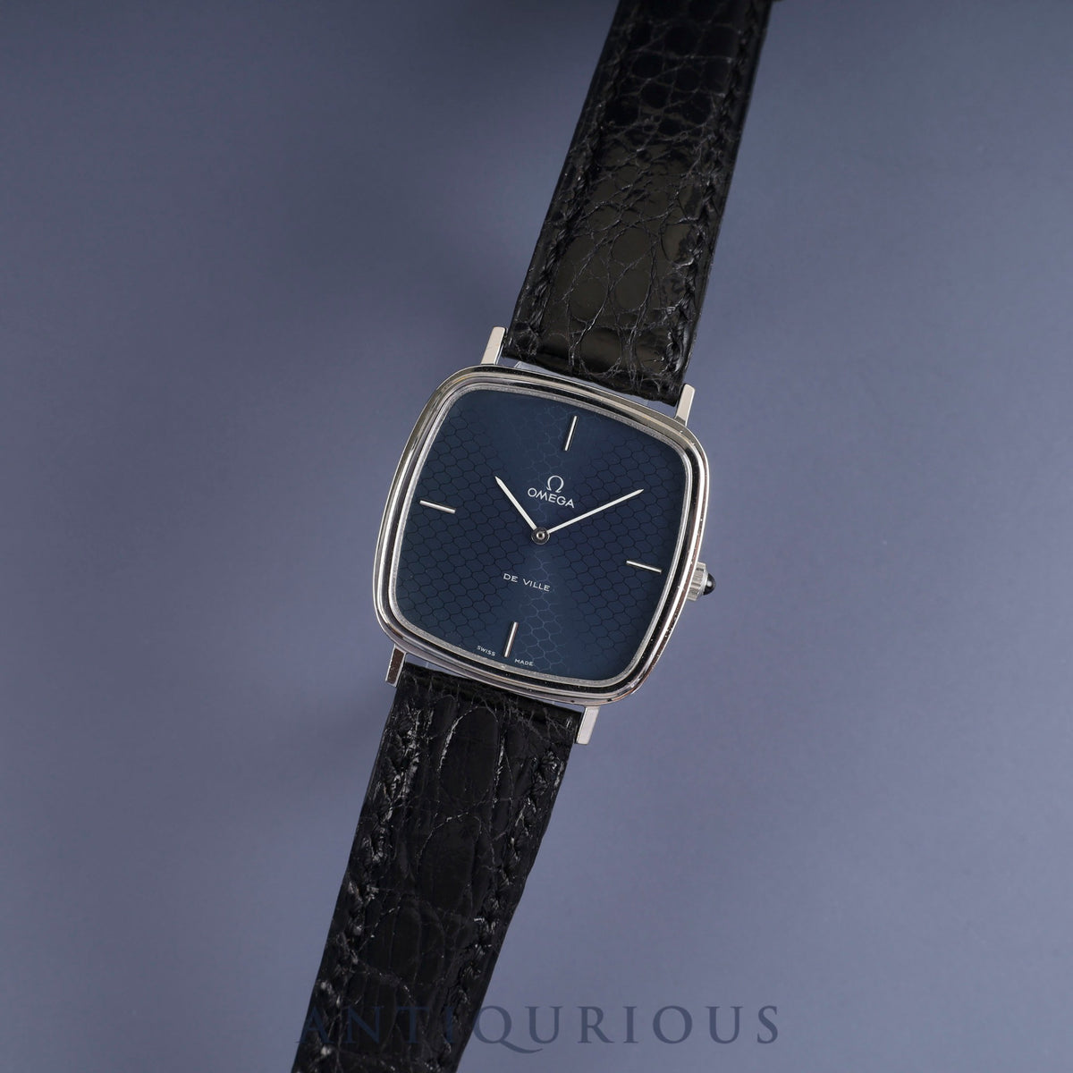 Omega De Ville 111.0118 Manual winding Cal.625 SS Genuine leather strap Genuine buckle (SS) Navy dial Overhauled