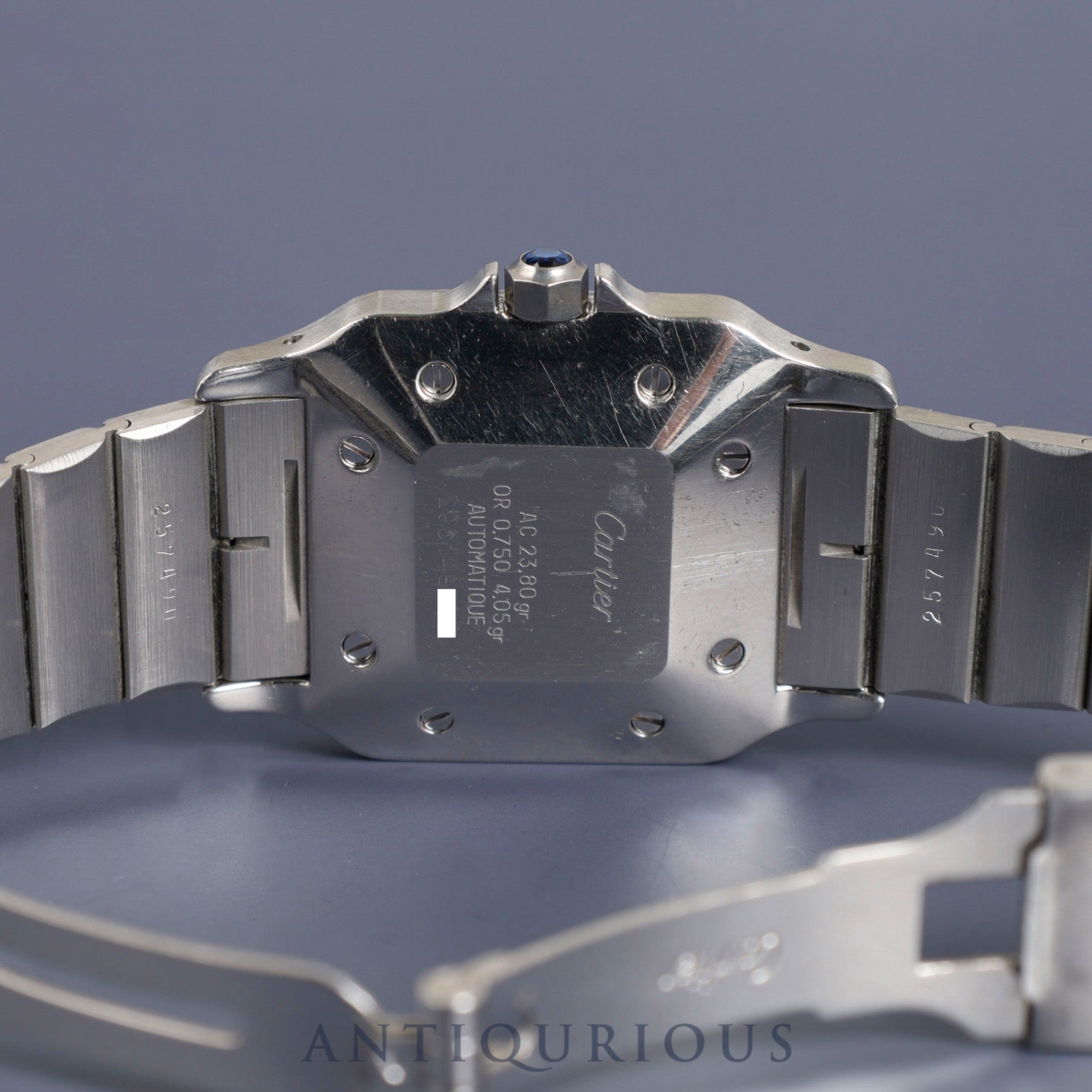 Cartier Santos Galbee LM 81036288 / 2961 Automatic SS / YG White Roman Dial Completely serviced at a Cartier boutique