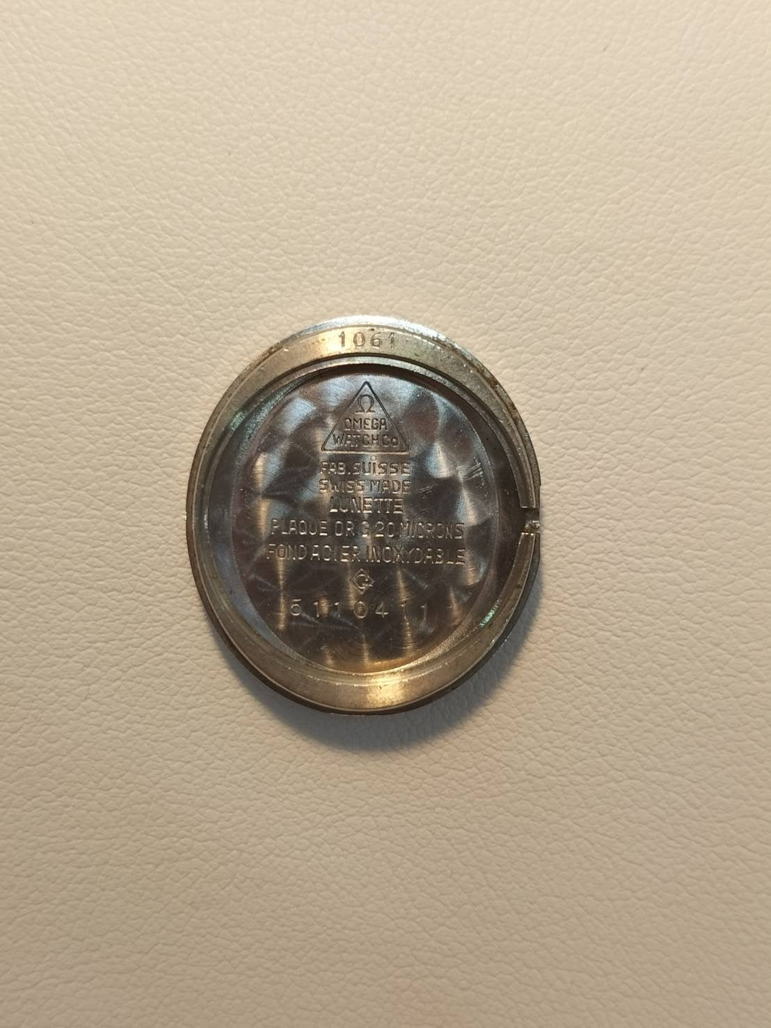 オメガ ジュネーブ 5110411 / 1061 手巻き Cal.625 GP 革 純正尾錠(GP) ゴールド文字盤 オーバーホール済み