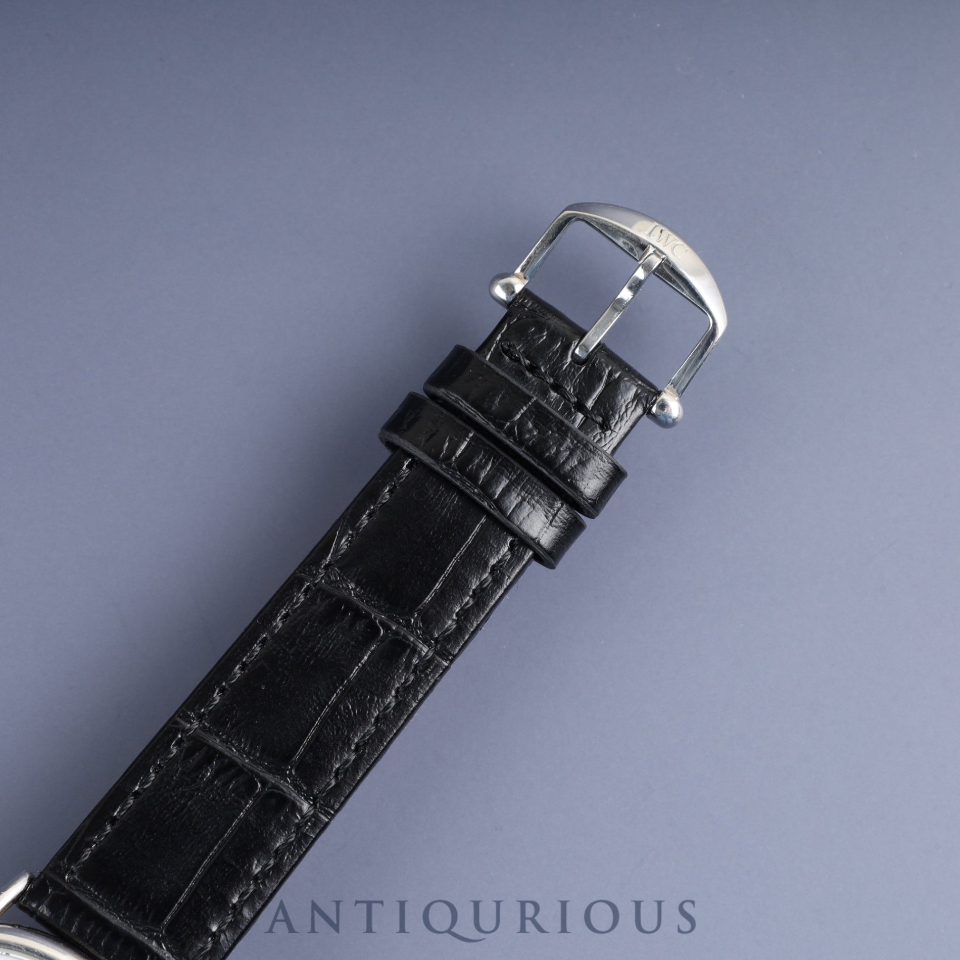 IWC Portofino 3331 Quartz Caliber 2210.5 Stainless Steel Leather Strap with Genuine Stainless Steel Buckle, White Dial, Overhauled