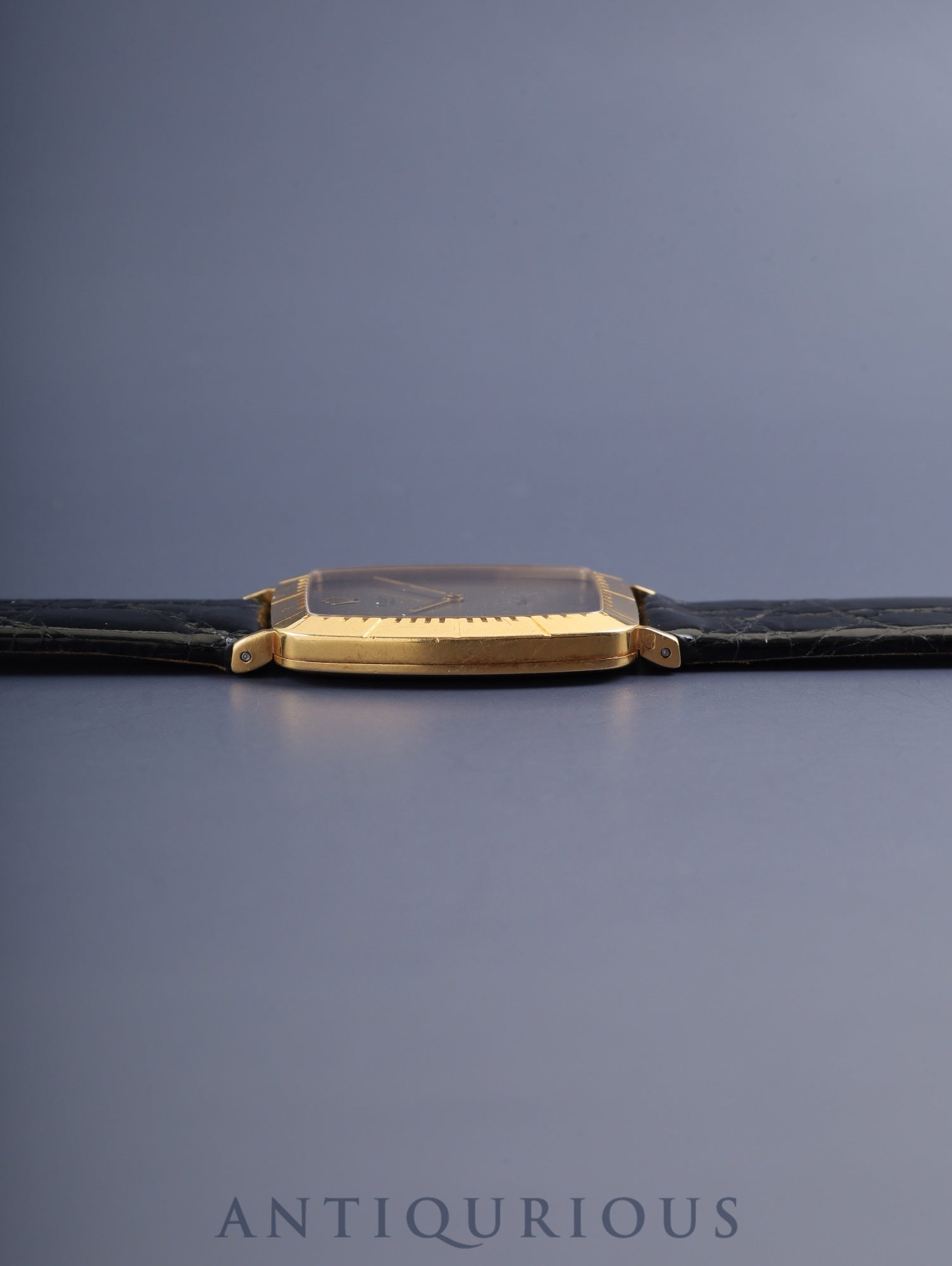 ロレックス チェリーニ 4087 手巻き Cal.1601 750 革 純正尾錠(GP) グレーグラデーション文字盤 69番台(1981年)オーバーホール済み