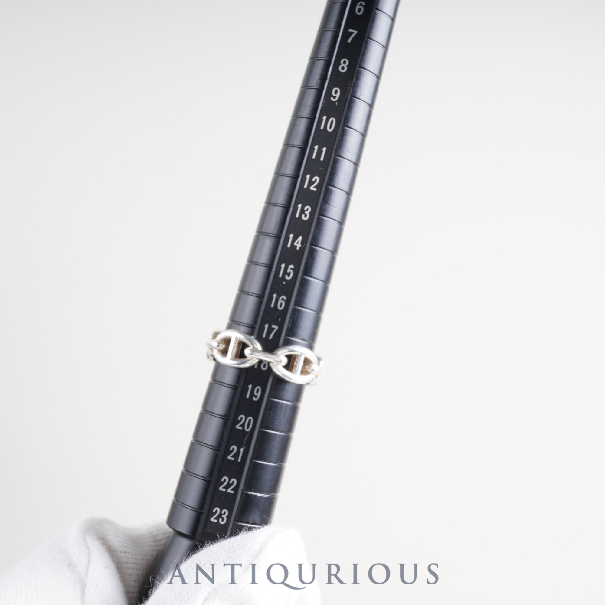 Hermes Ring Chaine d'Ancre Anchaîne PM SV925 #58 Approx. 17.5 size 23 years old