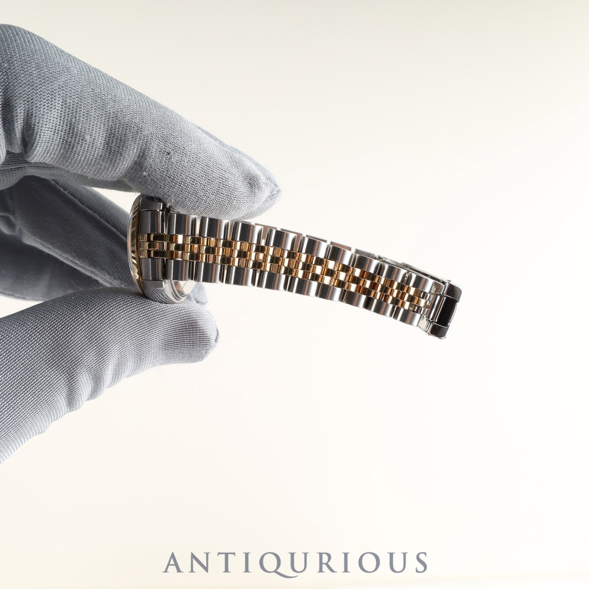 ロレックス レディ デイトジャスト 69173 自動巻き Cal.2135 SS/YG SS/YG ホワイトシャンタン文字盤 W番(1994年~1995年)箱 コマ×1 タグ オーバーホール済み