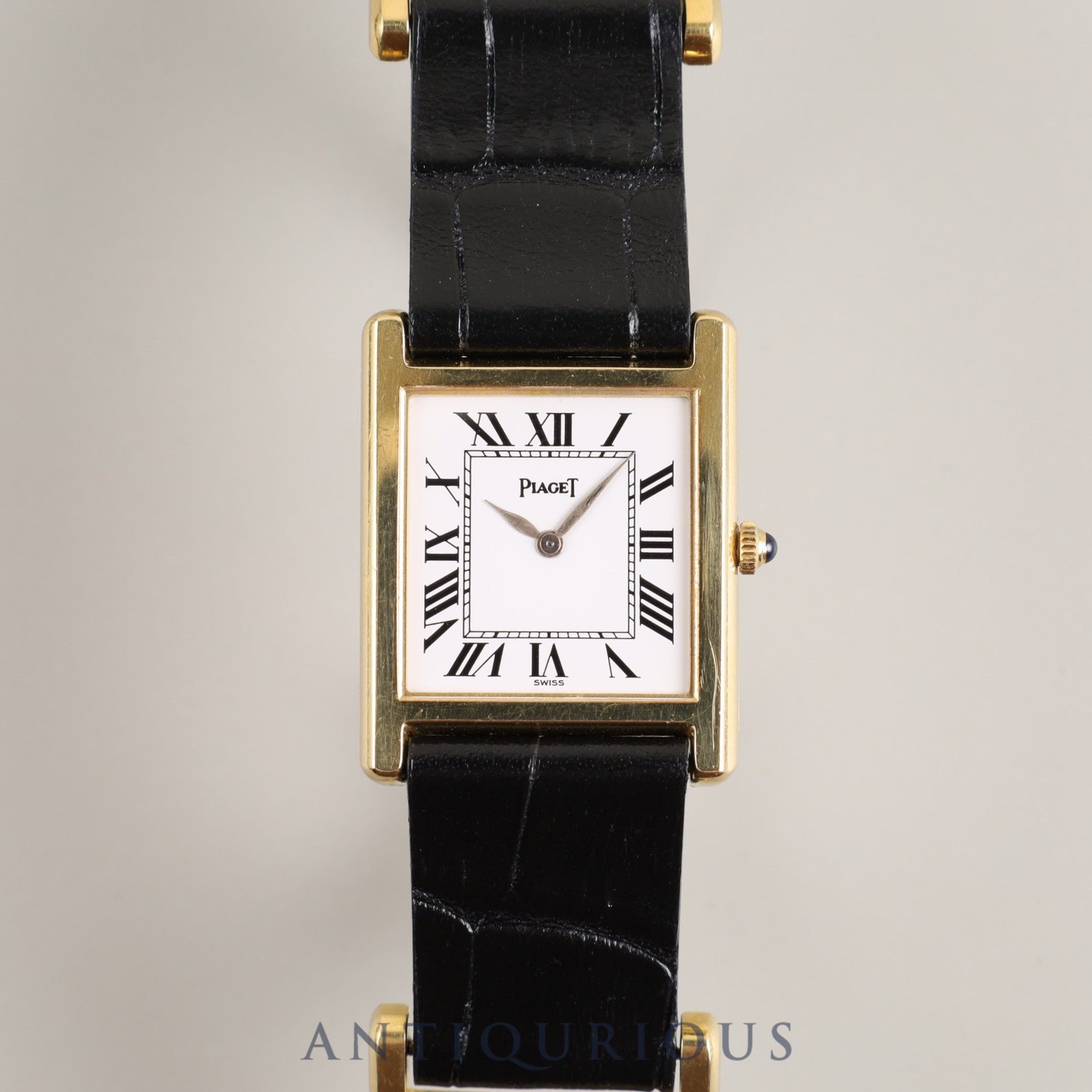 ピアジェ トラディション 90802D 手巻き Cal.9P2 750YG 革 純正尾錠(750YG)ホワイト文字盤 オーバーホール済み