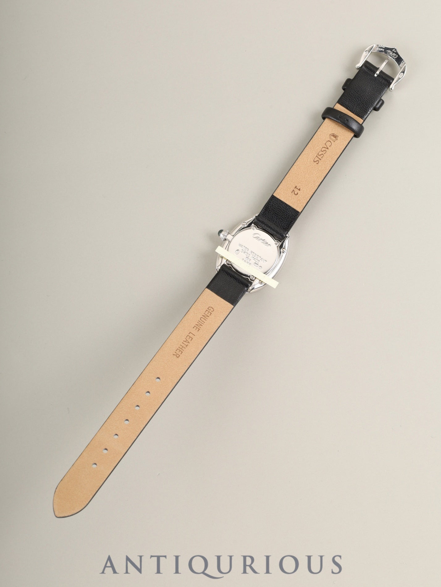 カルティエ ベニュワール SM W1516856 / 1955 クォーツ Cal.057 750WG 革 純正ピンバックル(750WG)ホワイトローマン文字盤(SWISS表記)箱 オーバーホール済み
