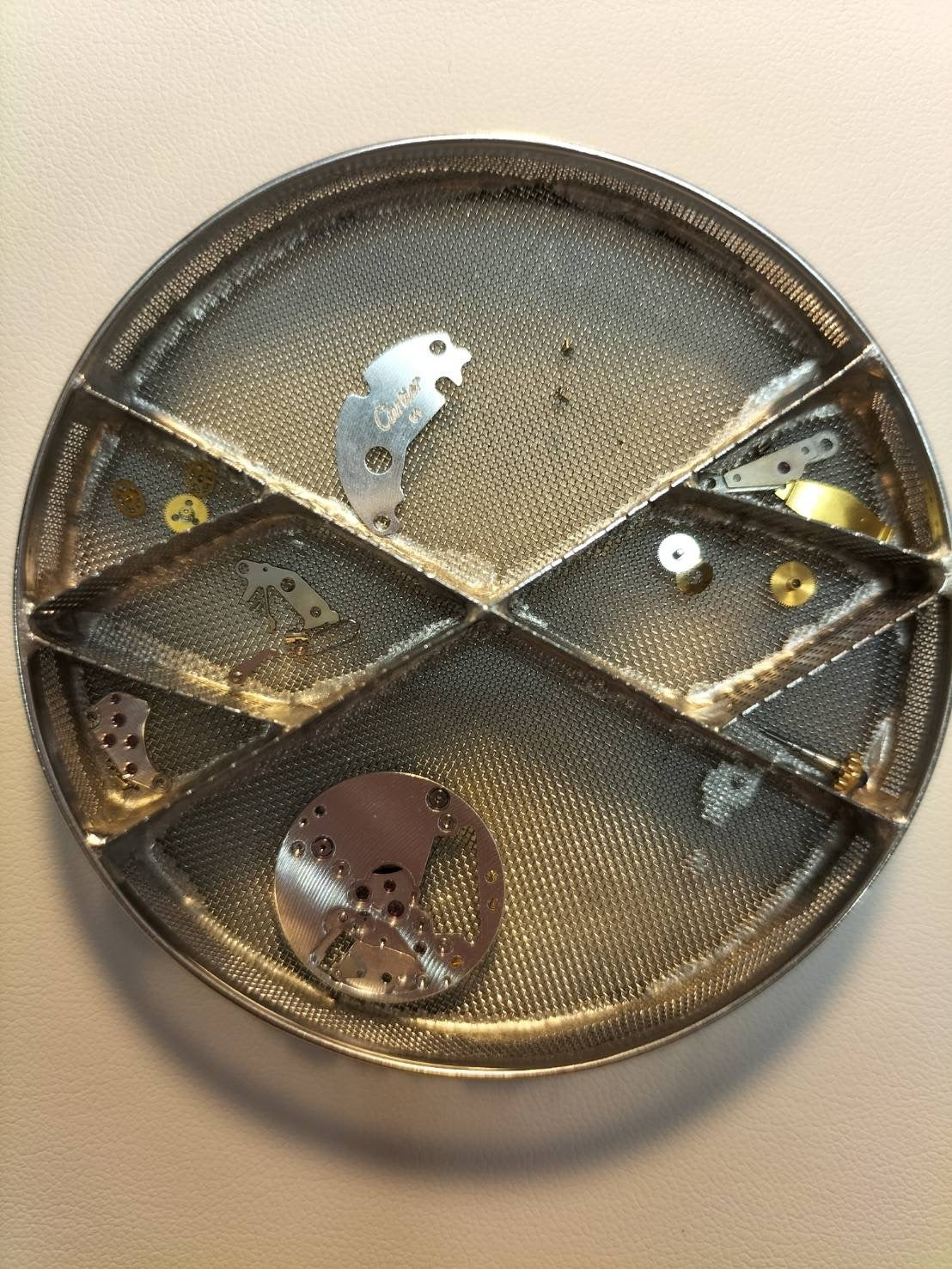 カルティエ マスト ヴァンドーム VLC SM 18 クォーツ Cal.81 SV925 革 純正ピンバックル(GP) アイボリー4点ローマン文字盤 箱 オーバーホール済み