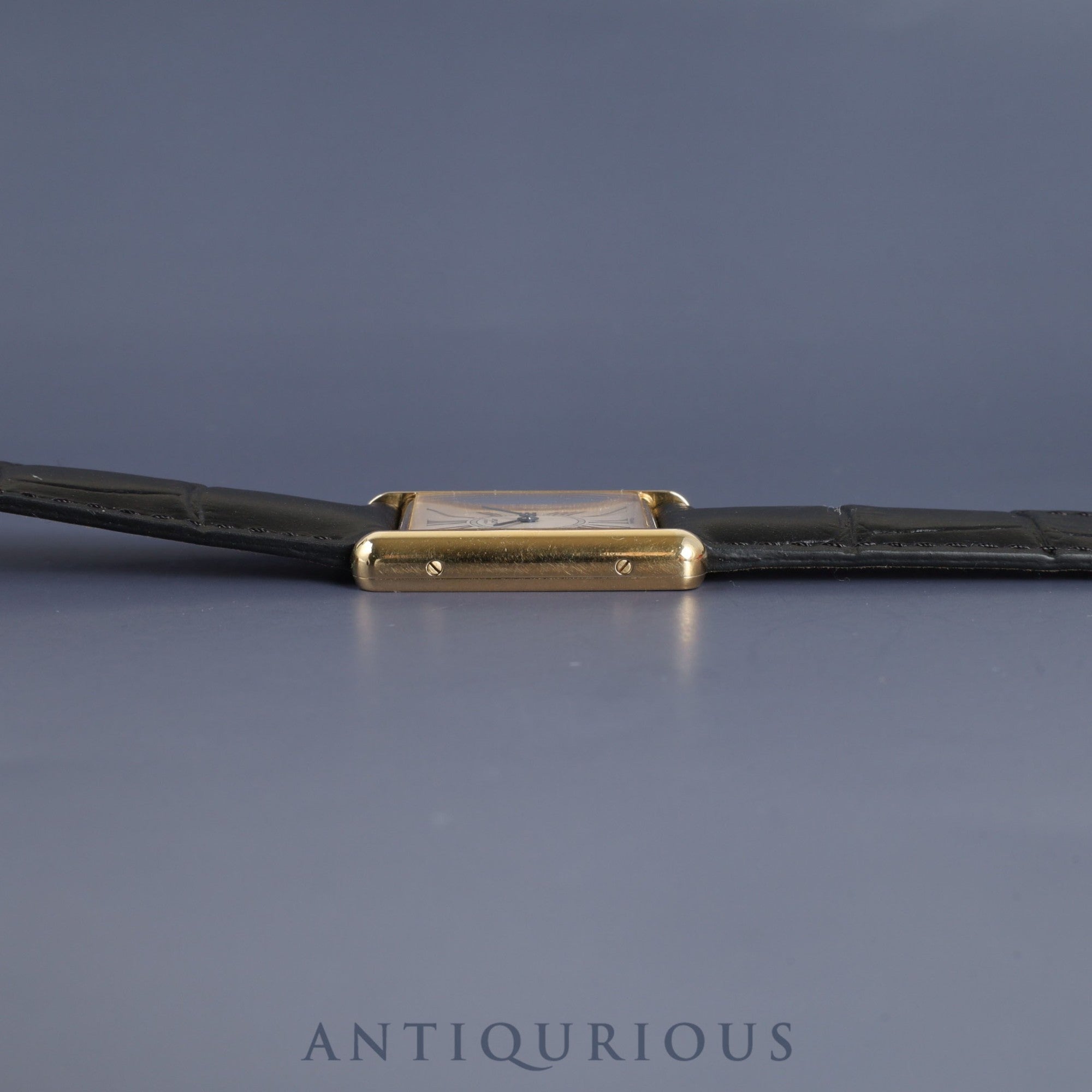 カルティエ マストタンク LM W1005654 / 1615 クォーツ Cal.90 SV925 革 純正Dバックル(GP) オパラン文字盤 1996年頃〜1998年頃 オーバーホール済み