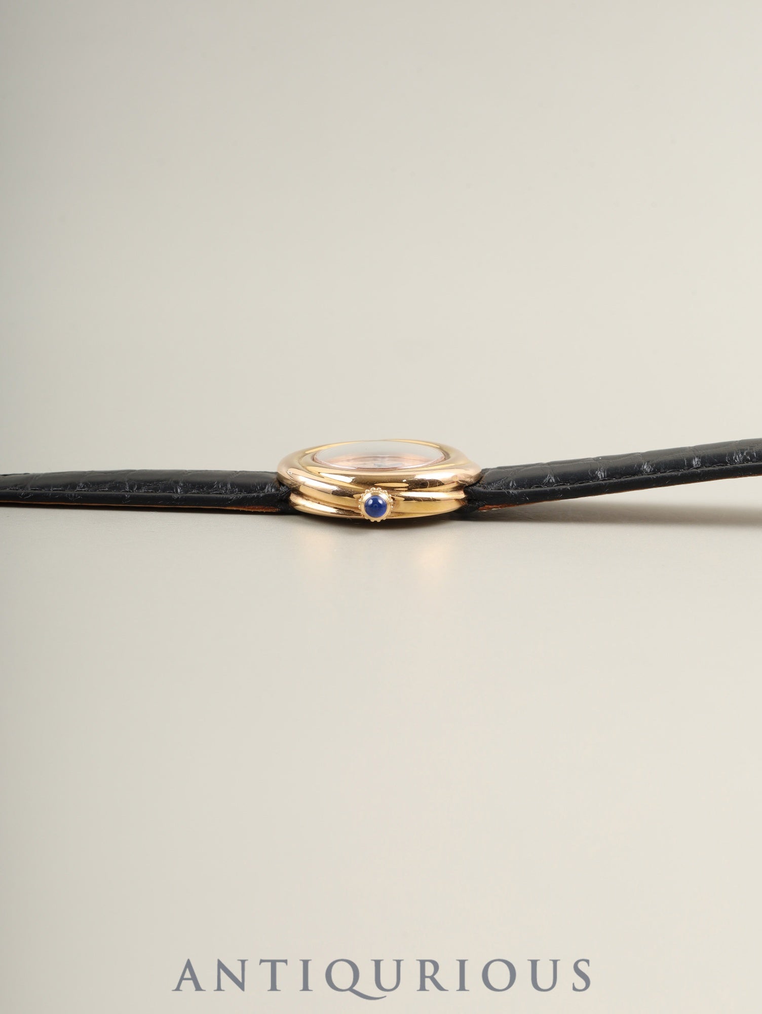 Cartier Must Trinity W1015045 / 2438 Quartz Cal.157 SV925 (PGP) Leather Genuine D-Buckle (GP) Silver Roman Dial Genuine Leather Strap Overhauled