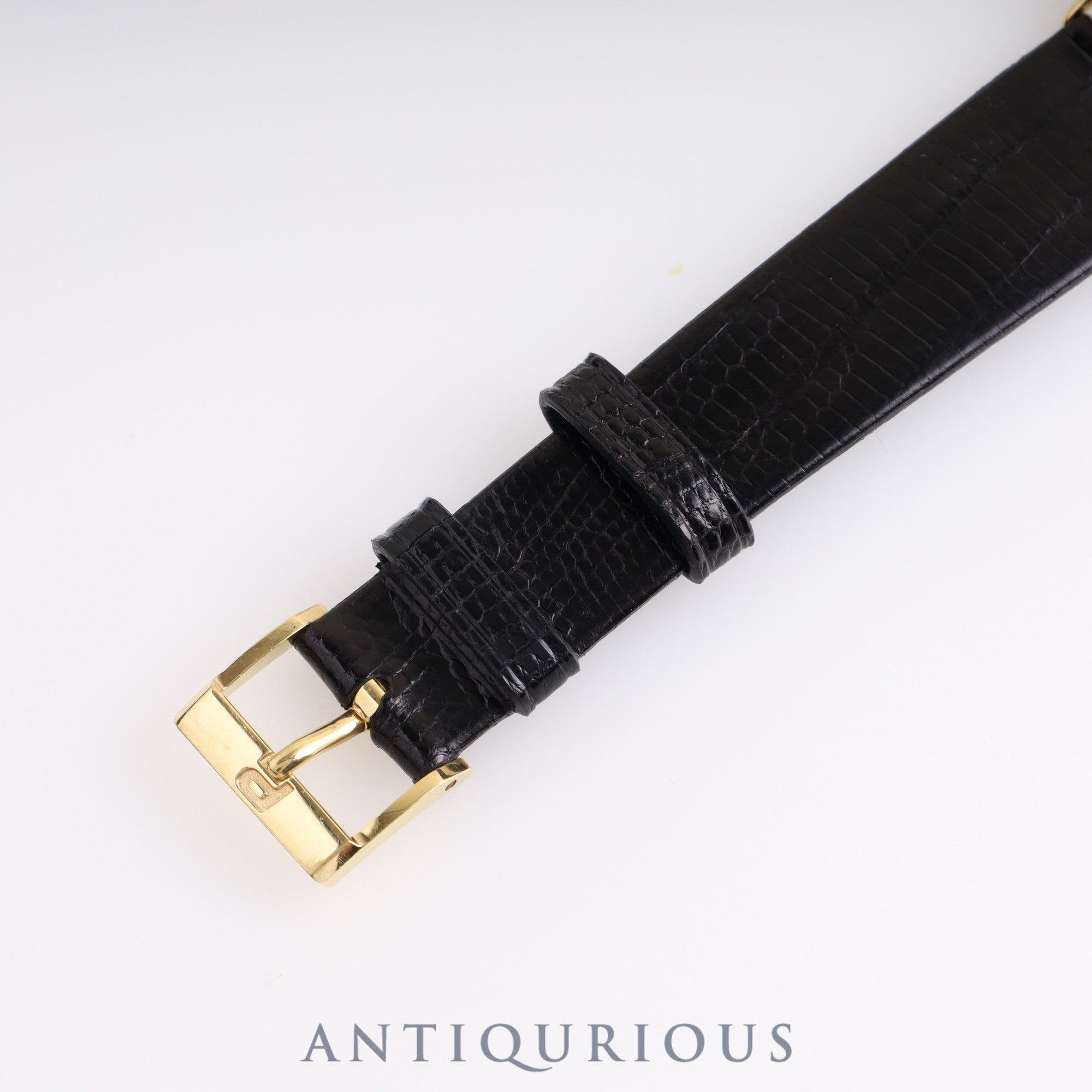 Piaget Round 90231 Manual Winding Caliber 9P2 750YG Leather Strap with Genuine Buckle (750YG) White Dial