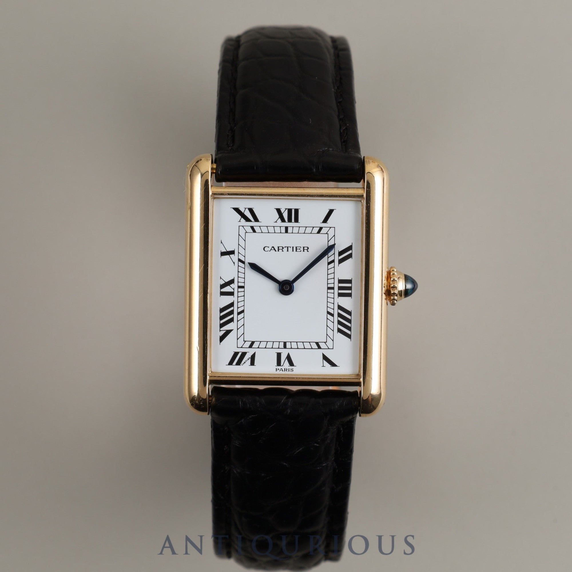 Cartier Tank Louis Cartier LM 81720552 78086 Manual winding Cal.78-1 750 Leather Genuine buckle (750) White PARIS dial Complete Cartier boutique service completed
