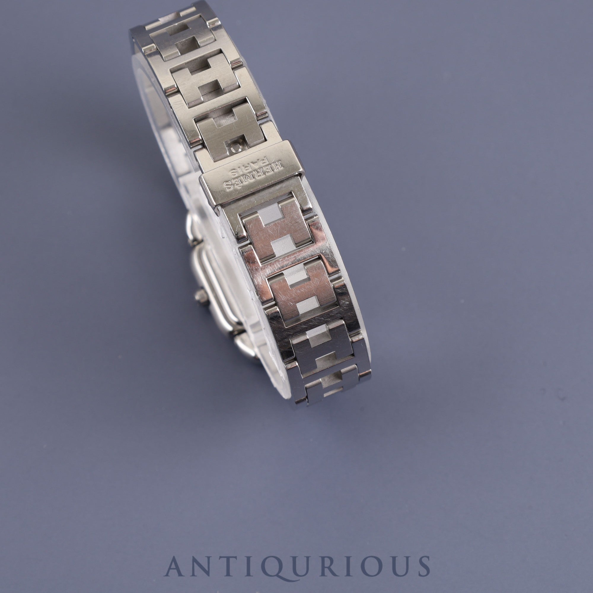 Hermes Rally RA1.210 Quartz Cal.976.001 SS Grey Dial Warranty (2005) Box Overhauled