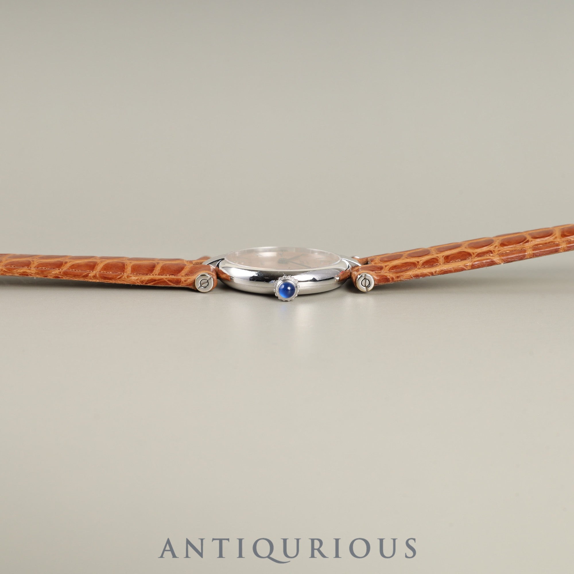 Cartier Must Vendôme VLC SM 1850 Quartz Caliber 90 SV925 Leather Strap with Genuine D-Clasp (Stainless Steel) Copper Dial Overhauled Limited Edition of 500