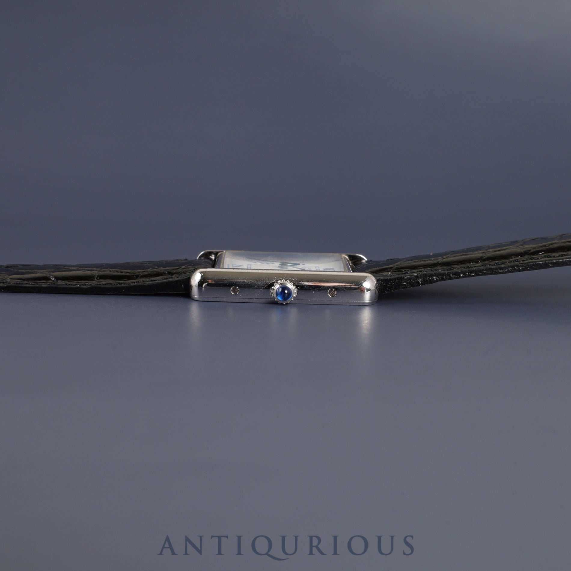 カルティエ マストタンク GM(XL) W1014154/2414 クォーツ Cal.687 SV925 革 純正Dバックル(SS) ホワイト飛びローマン文字盤 オーバーホール済み