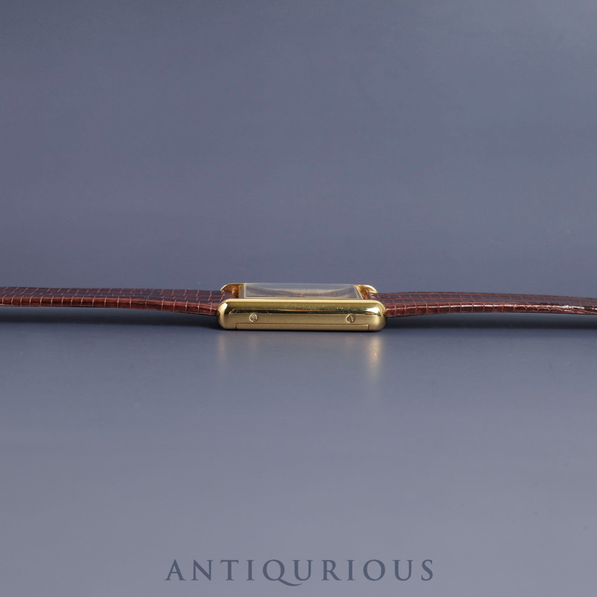 Cartier Must Tank LM Manual winding Cal.78-1 SV925 Leather Genuine buckle (GP) Mahogany dial Overhauled