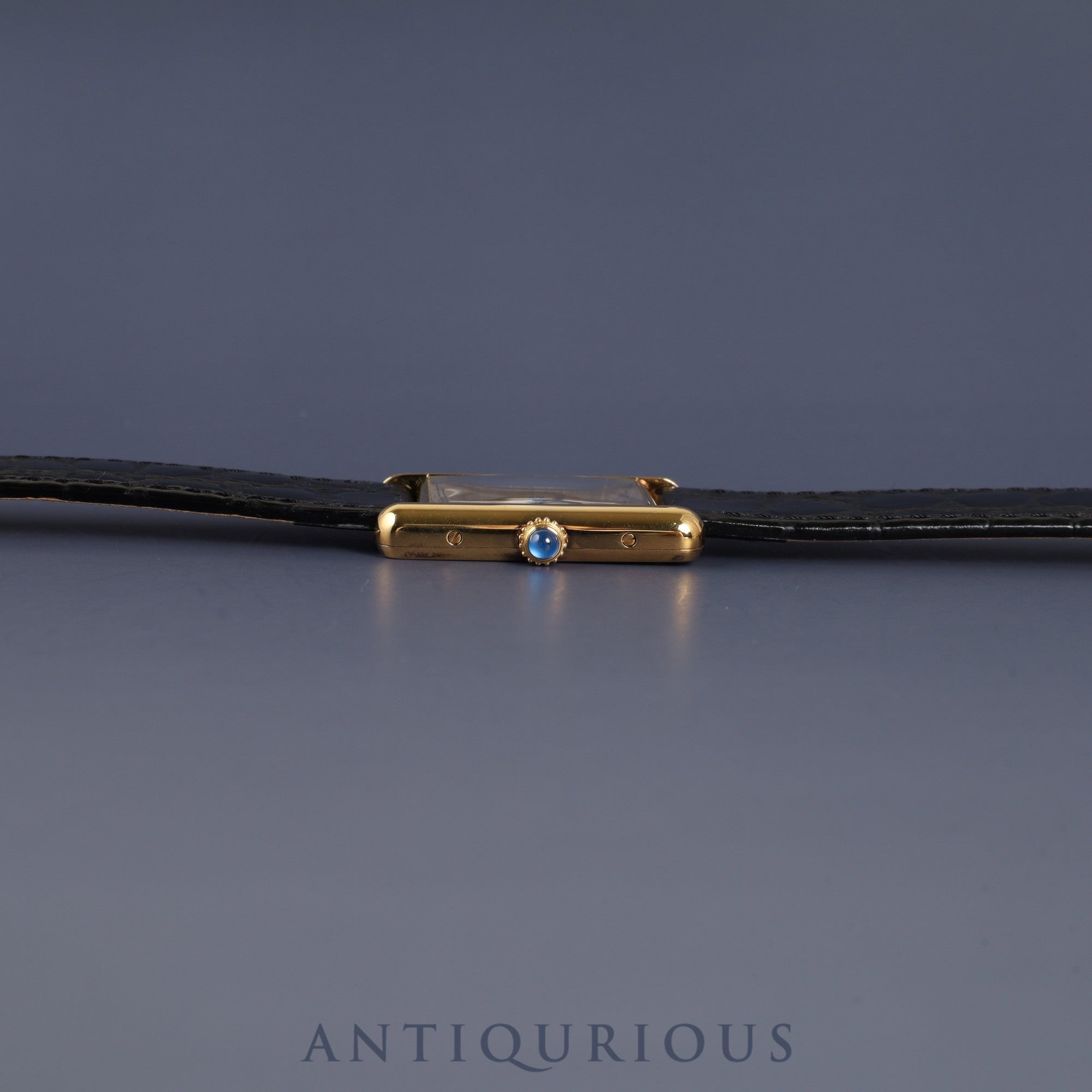 カルティエ マストタンク LM 590005 クォーツ SV925 革 純正尾錠(GP)アラビア文字盤 カルティエブティックにてコンプリートサービス済み