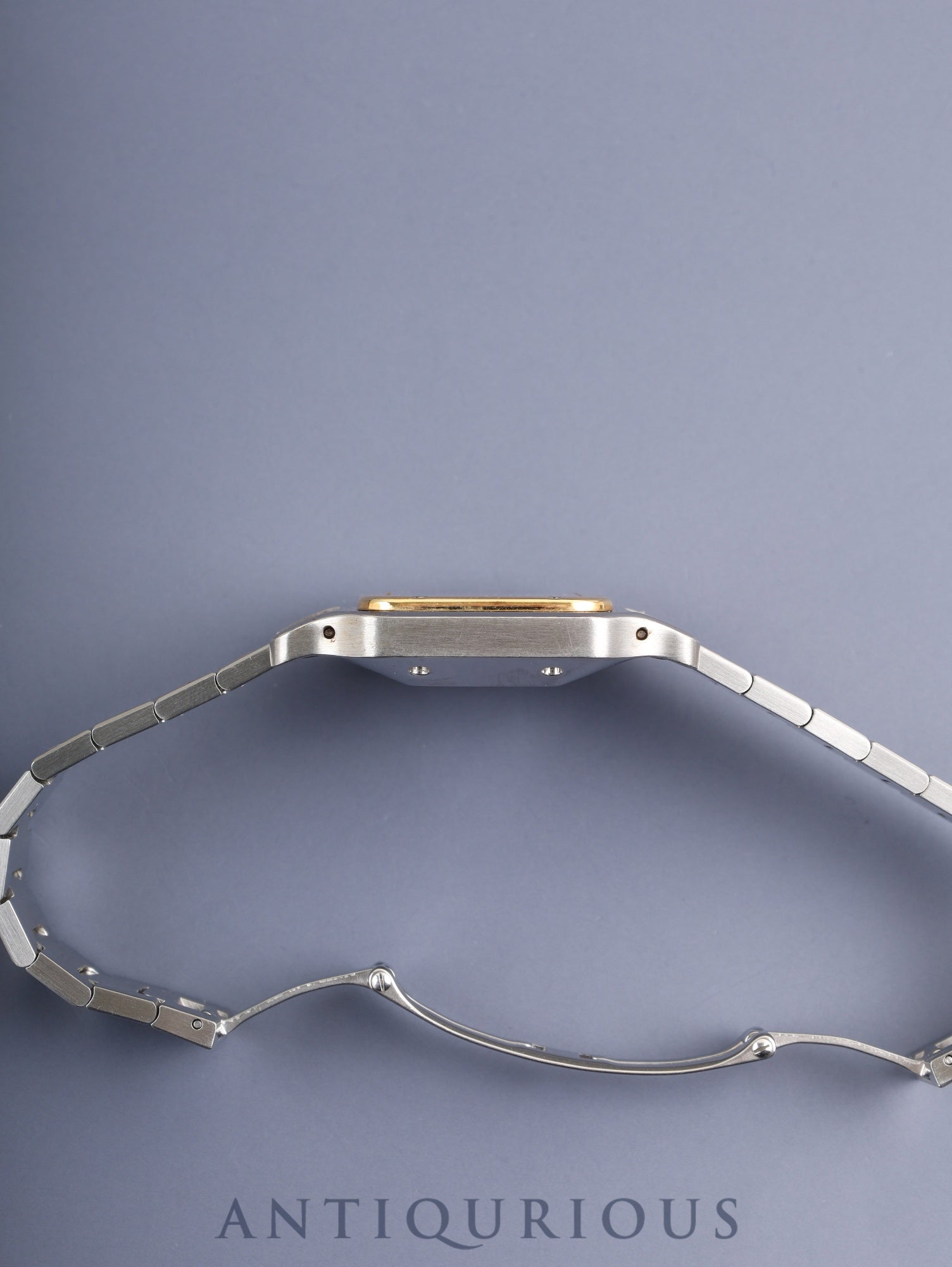 Cartier Santos Galbee LM 81036288/2961 Automatic Caliber 2671 Stainless Steel/Yellow Gold White Roman Dial Overhauled