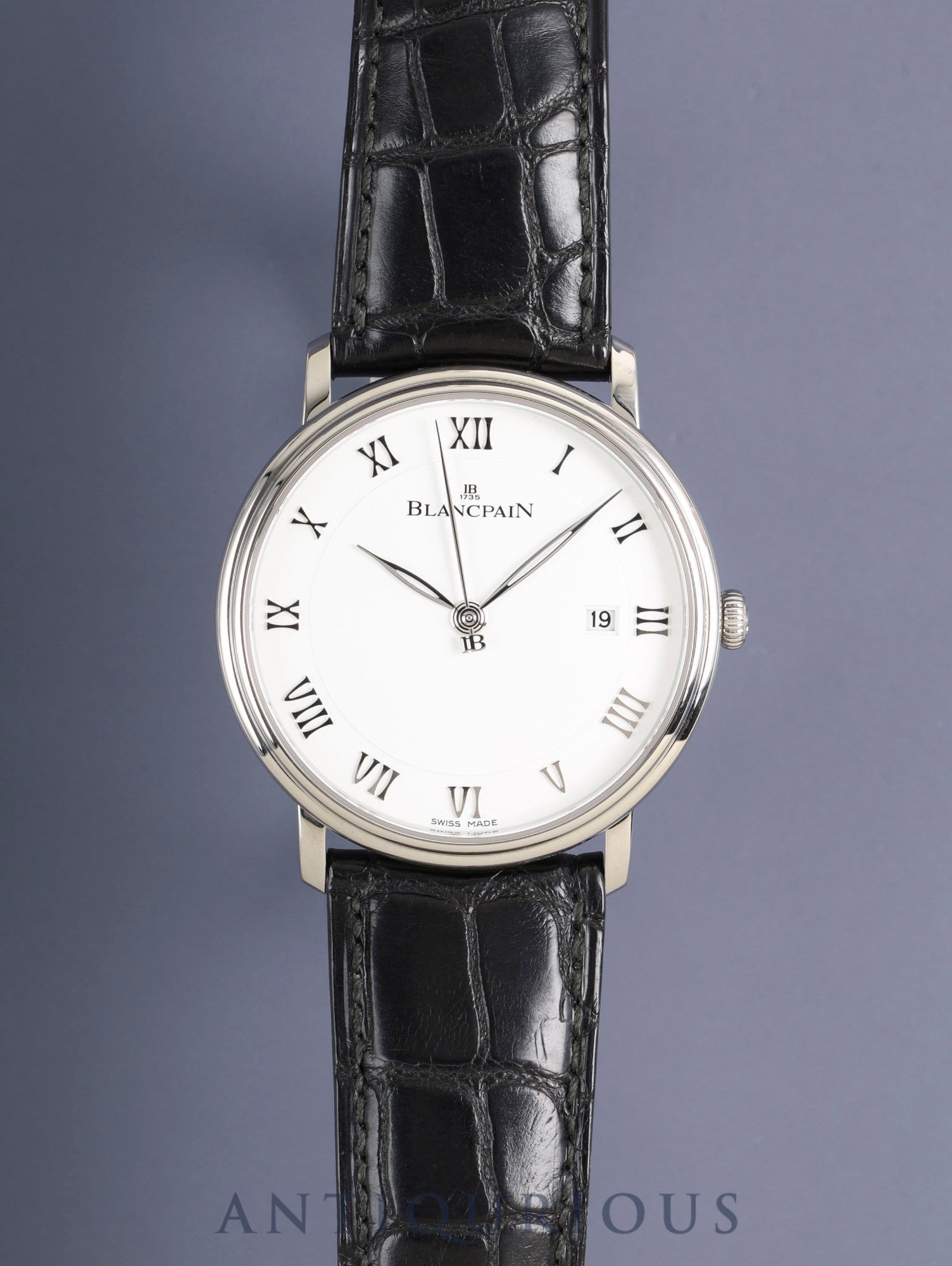 Blancpain Villeret Ultra-Slim 6651-1127-55B Automatic Cal.1151 SS Original leather strap Original buckle (METAL) White dial Box Warranty card (undated) Overhauled