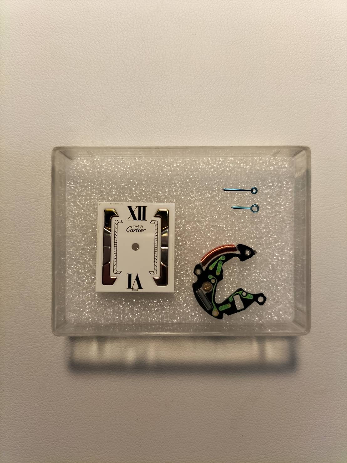 カルティエ マストタンク LM 590005 クォーツ Cal.90 SV925 革 純正Dバックル(GP) トリニティ文字盤 オーバーホール済み