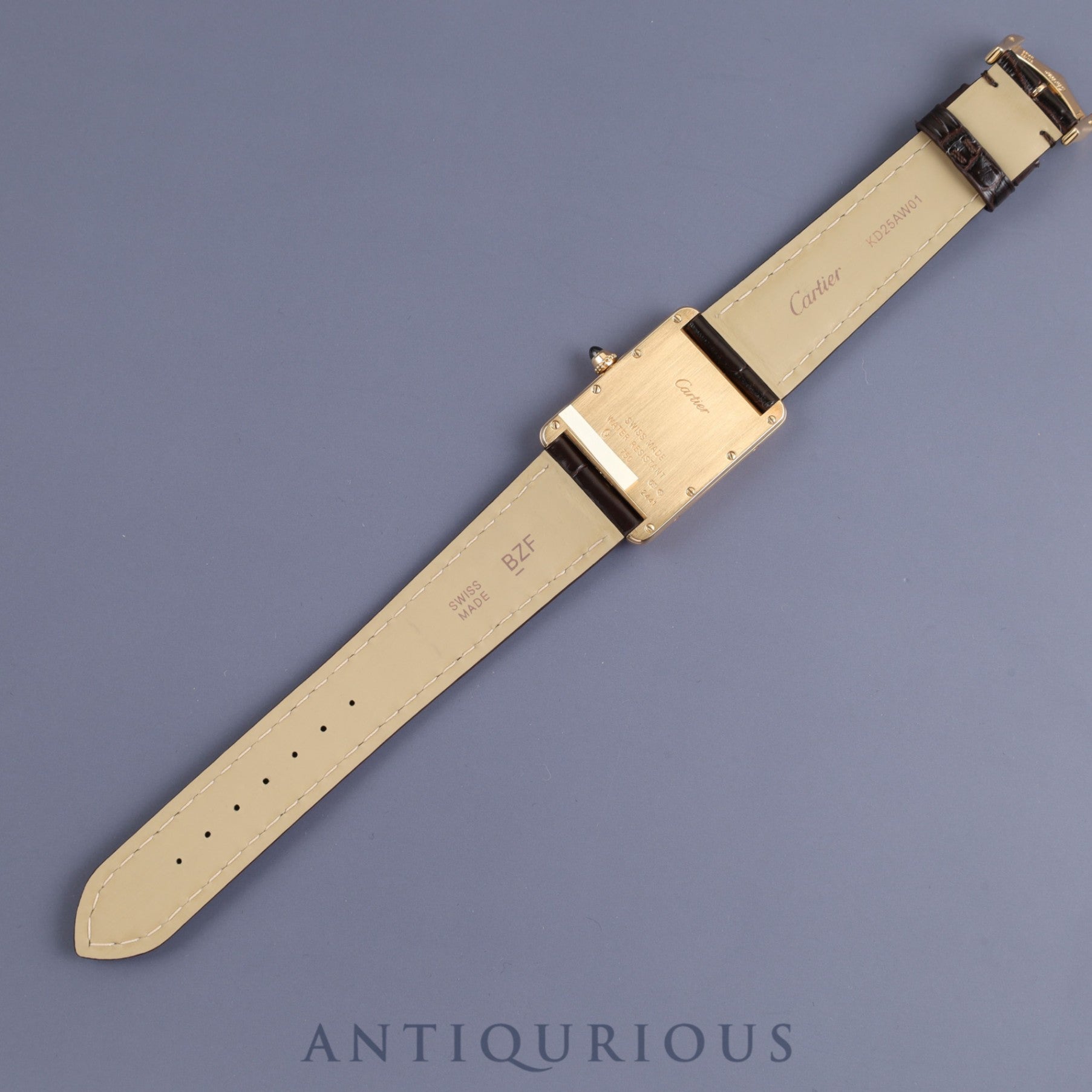 カルティエ タンクルイカルティエ LM W1529756 / 2441 クォーツ YG 純正革 純正尾錠(750)ホワイト文字盤 保証書 メンテナンス済み