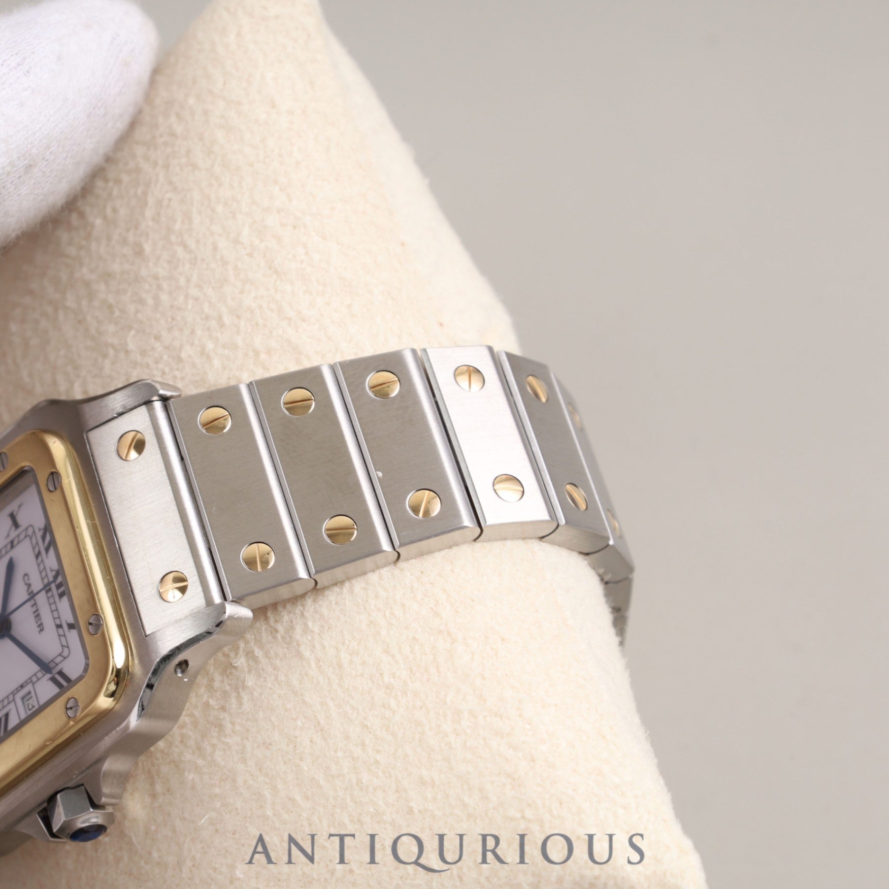 Cartier Santos Galbee LM AC 23.80 gr Automatic SS/YG SS/YG White Dial Cartier Boutique Complete Service
