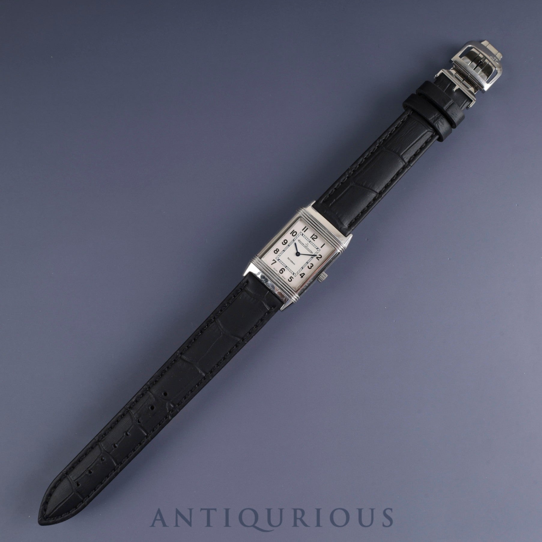 ジャガー・ルクルト レベルソ クラシック Q2508412 / 252.8.86 SS 手巻き Cal.846/1 SS 革 純正バックル(SS) シルバーアラビア文字盤(裏彫りあり)冊子 保証書(2011年) オーバーホール済み